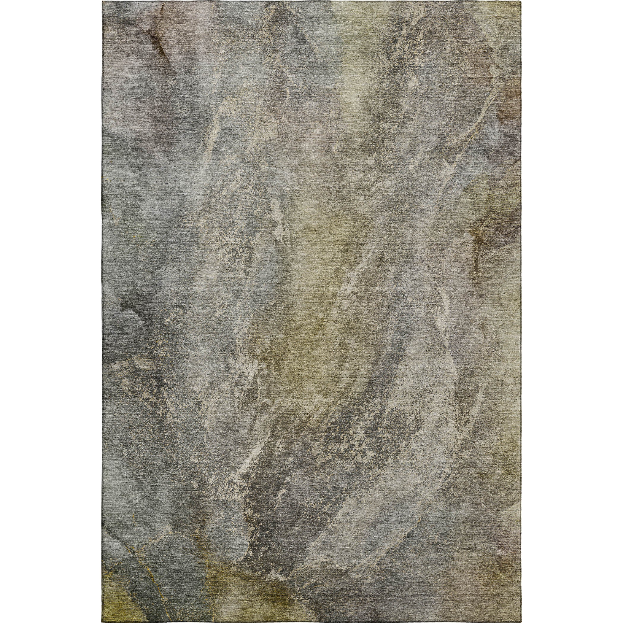 Sintra Machine Washable Transitional Pewter Gray Rug 3' x 5' #shape_Rectangle