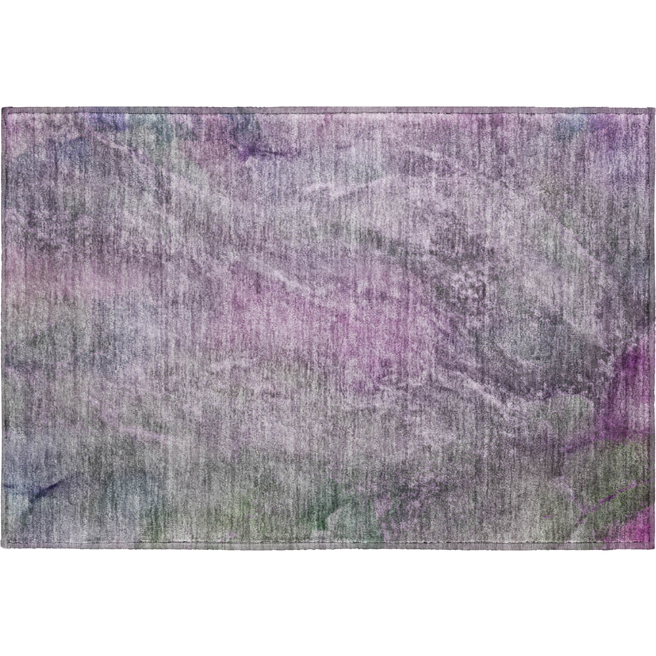 Sintra Machine Washable Transitional Plum Purple Rug 1'8" x 2'6" #shape_Rectangle