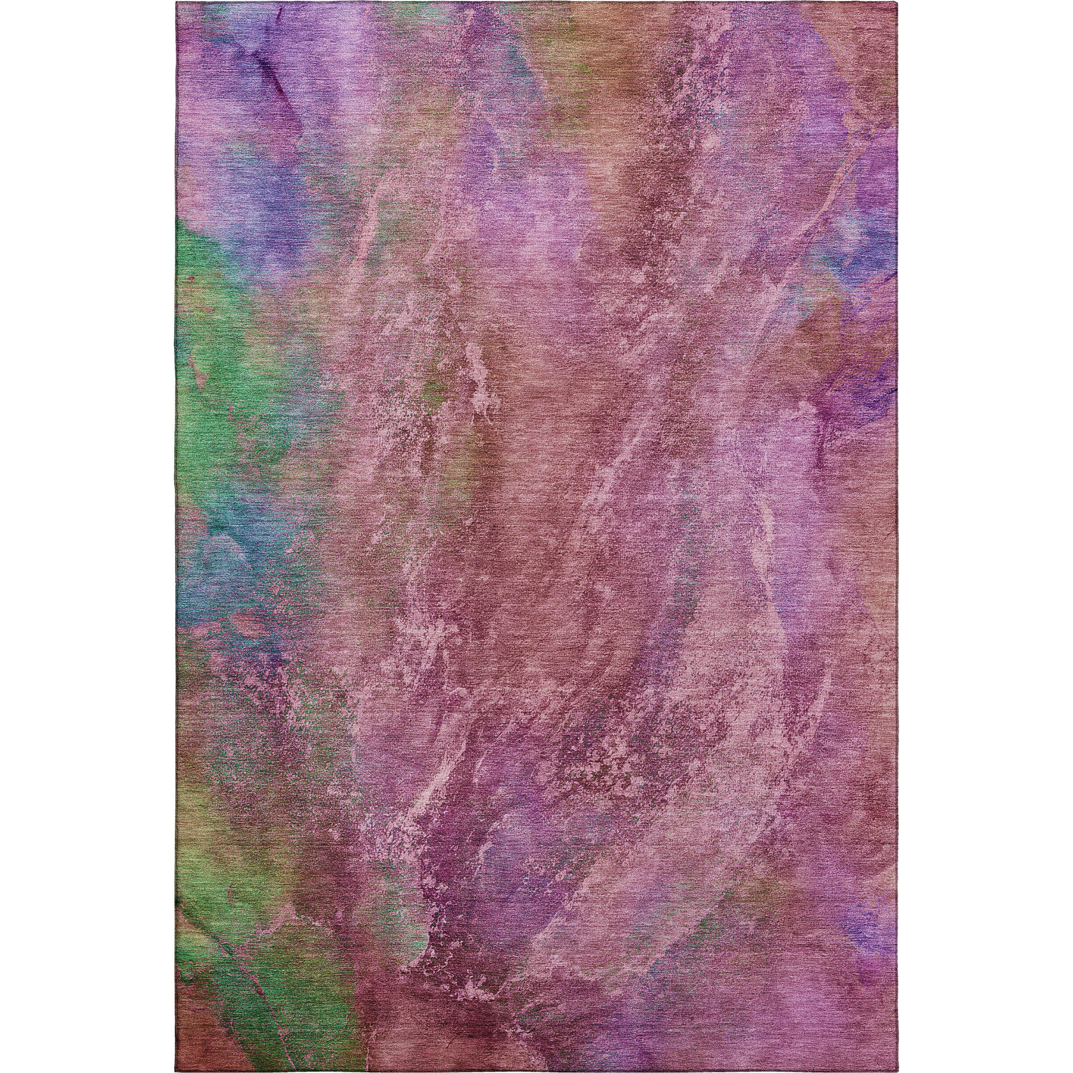 Dublin Machine Washable Transitional Blush Pink Rug 3' x 5' #shape_Rectangle