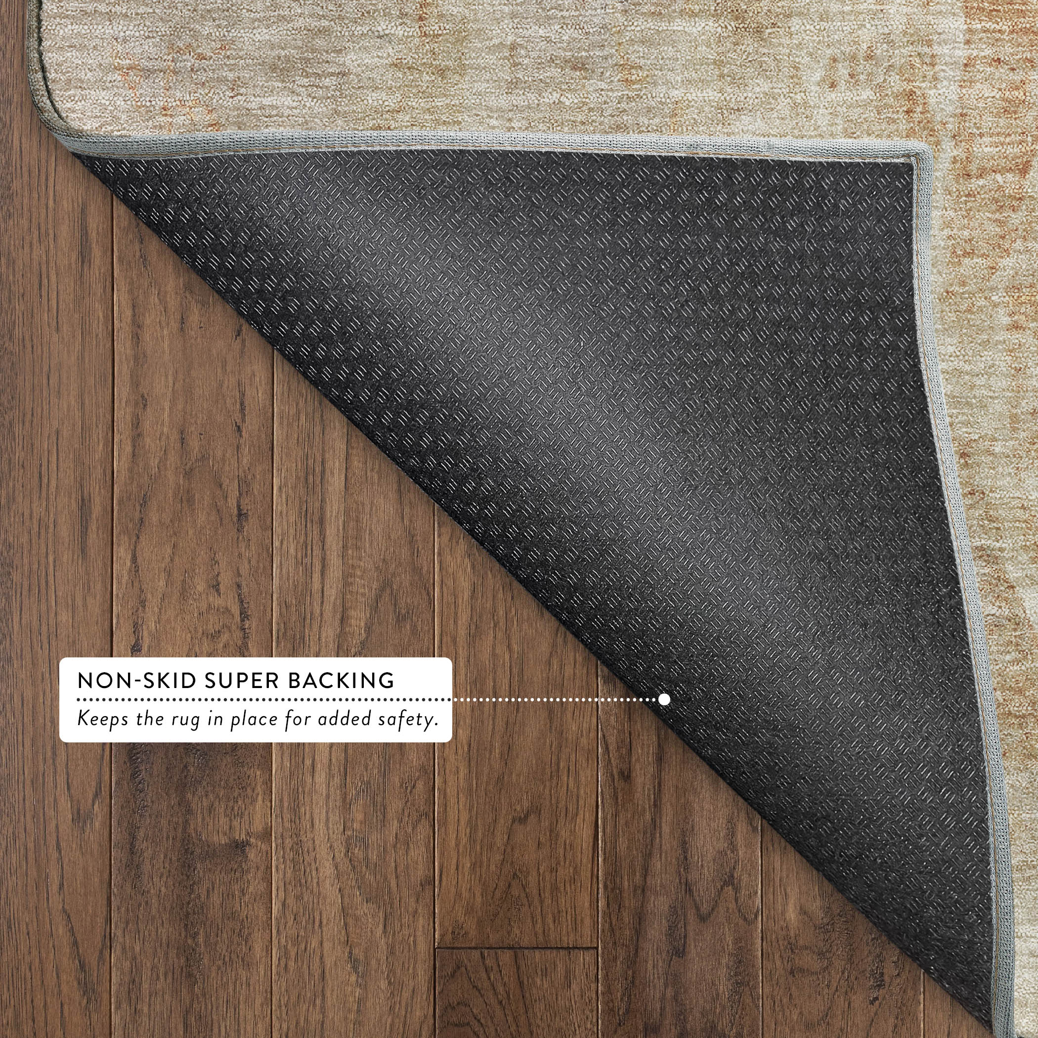 Dubrovnik Machine Washable Transitional Khaki Brown Rug 1'8" x 2'6" #shape_Rectangle