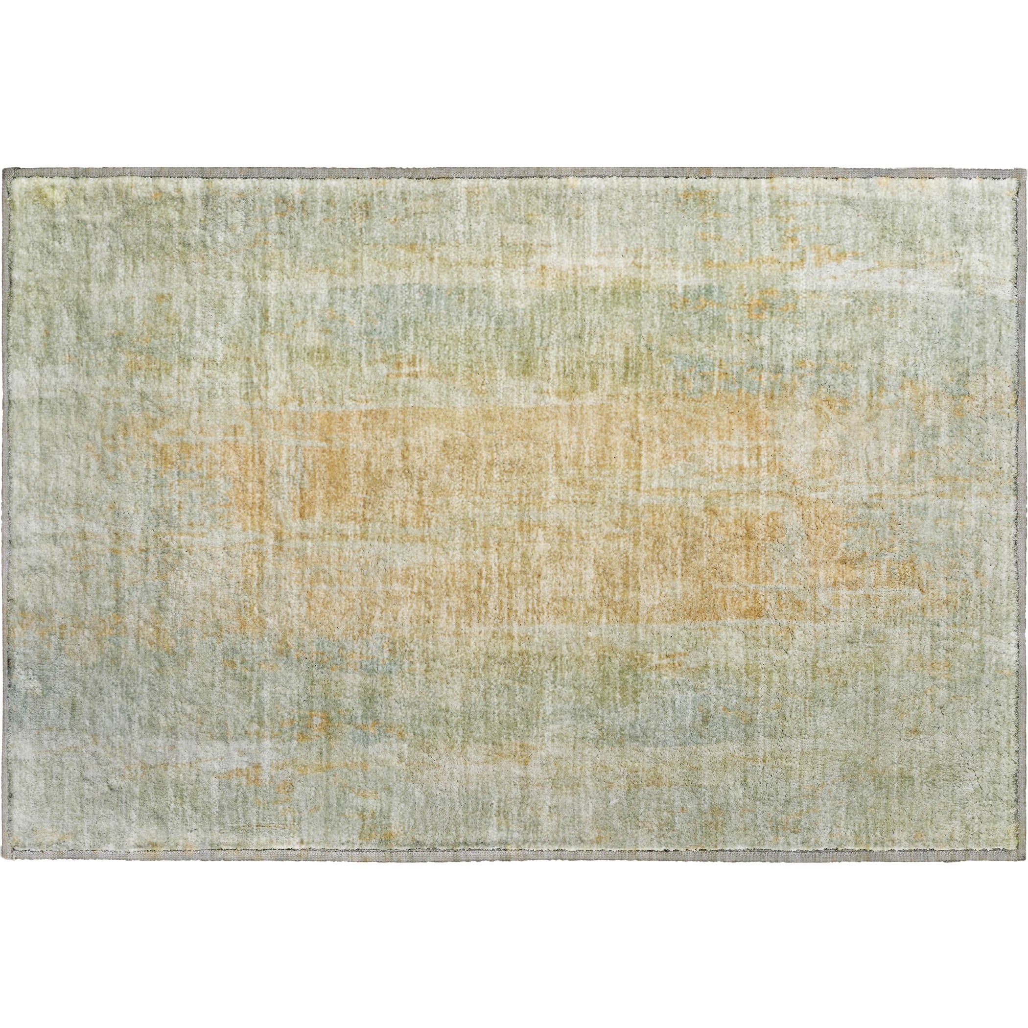 Dubrovnik Machine Washable Transitional Sage Green Rug 1'8" x 2'6" #shape_Rectangle