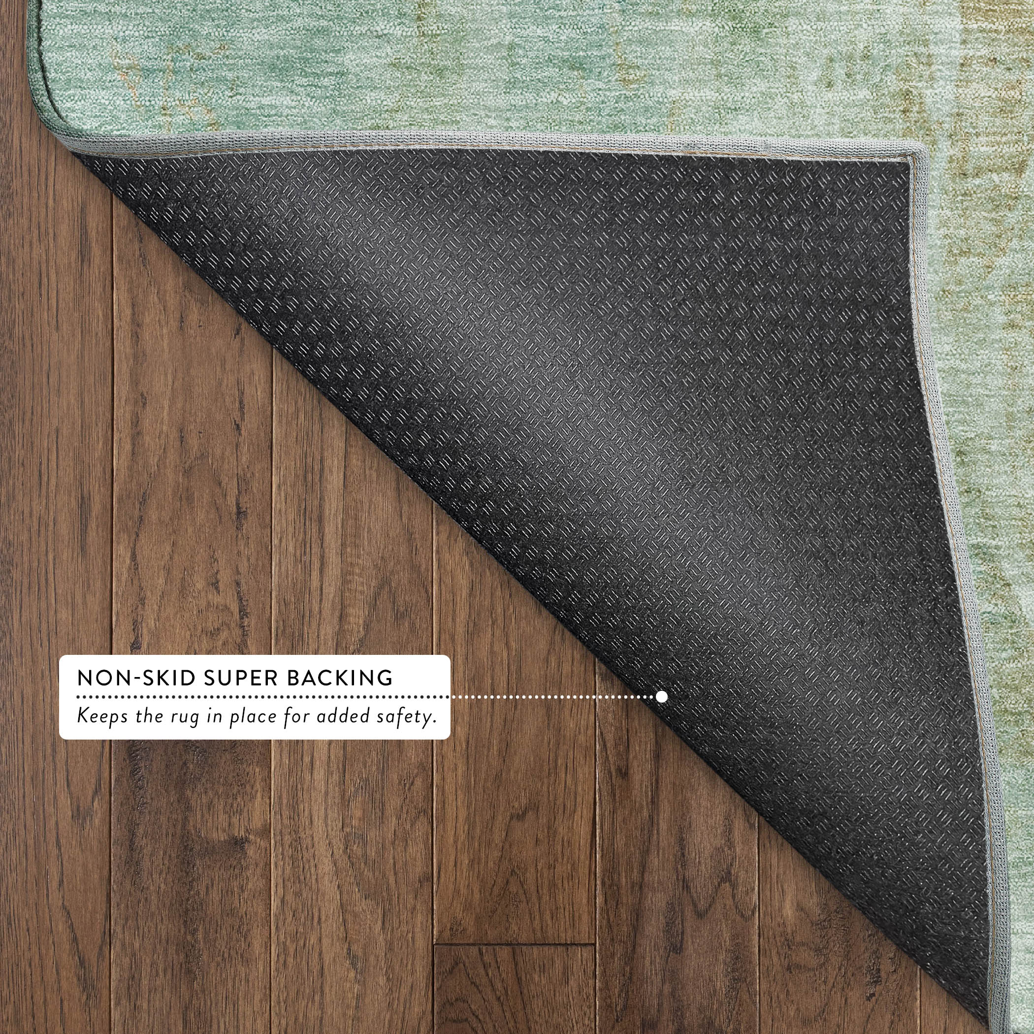 Dubrovnik Machine Washable Transitional Teal Rug 1'8" x 2'6" #shape_Rectangle