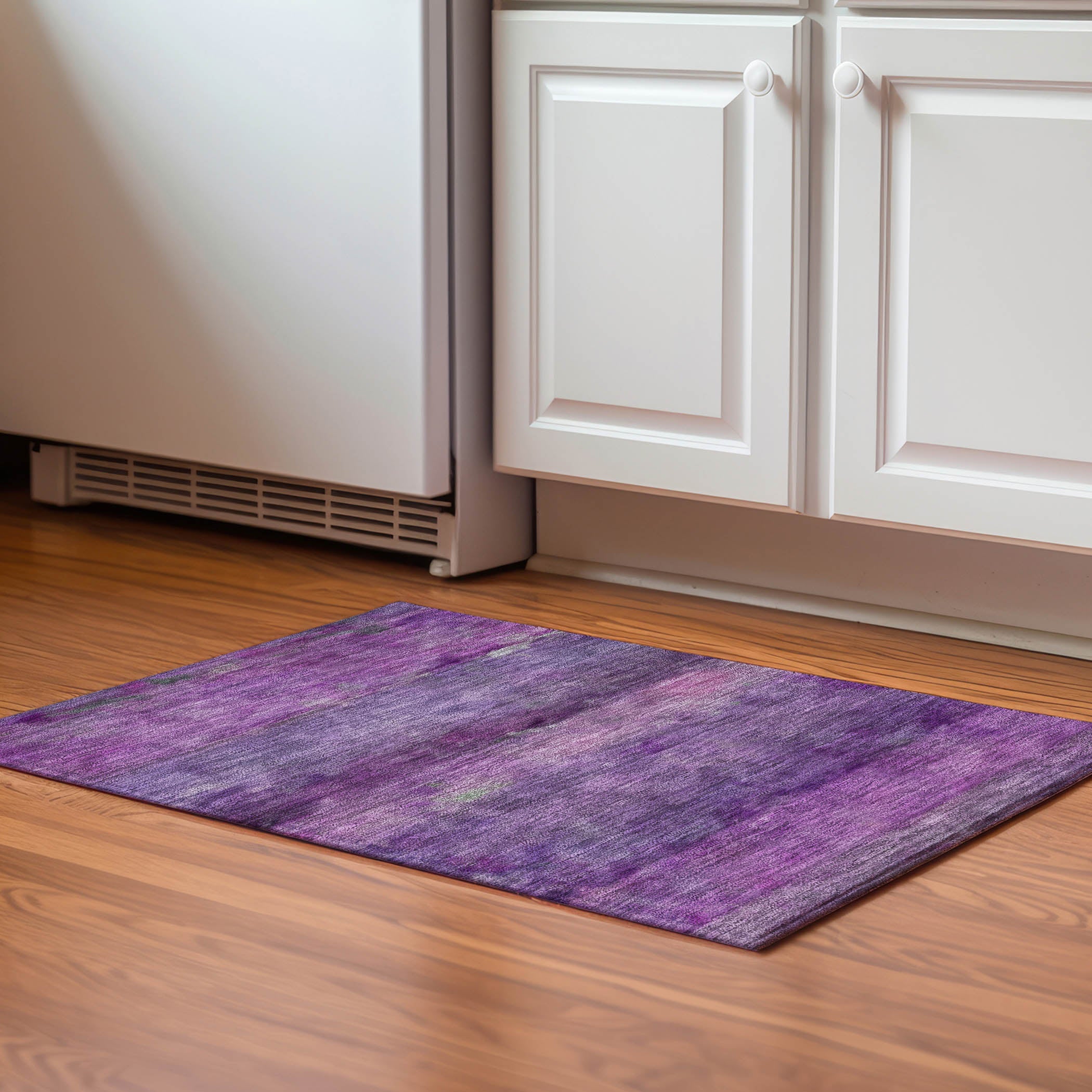 Cartagena Machine Washable Transitional Purple Rug 1'8" x 2'6" #shape_Rectangle