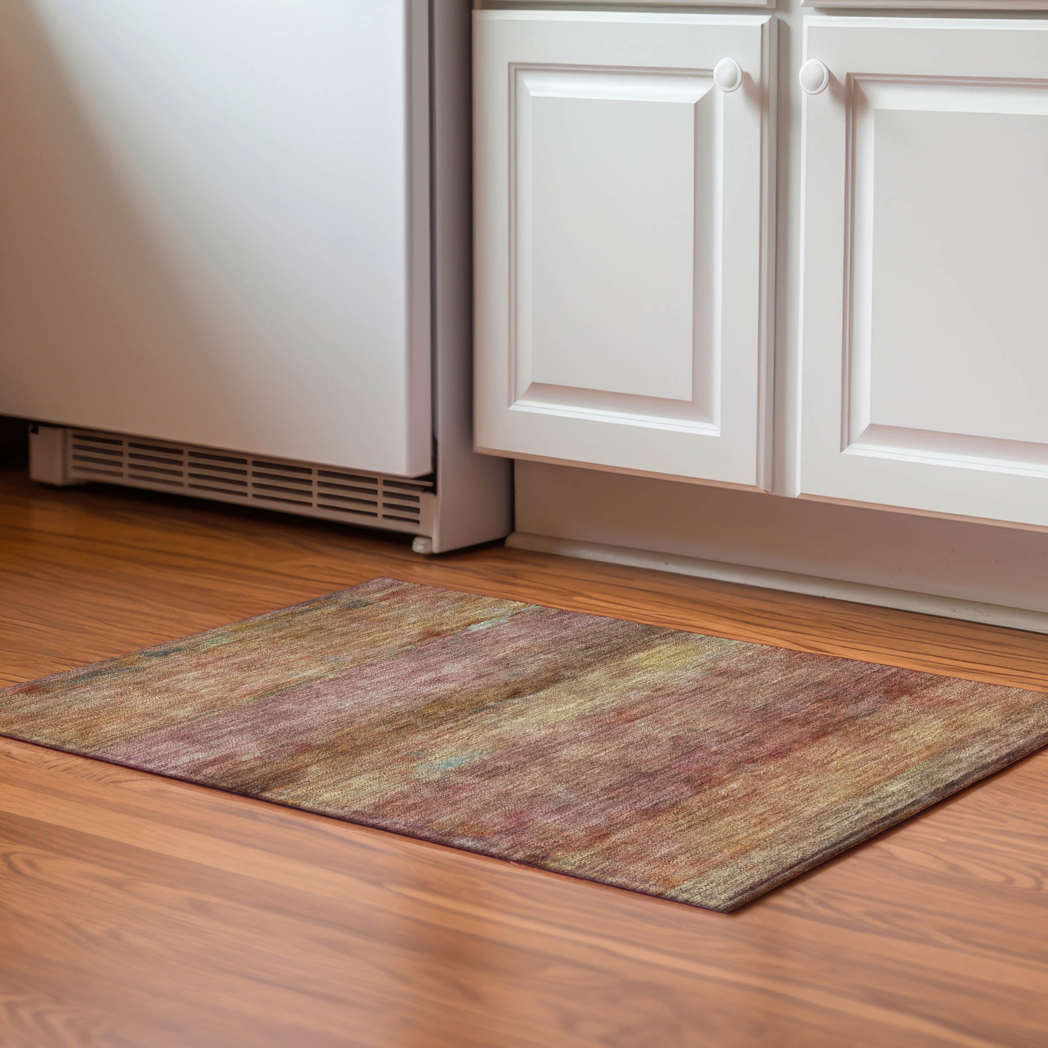 Cartagena Machine Washable Transitional Terracotta Orange Rug 1'8" x 2'6" #shape_Rectangle