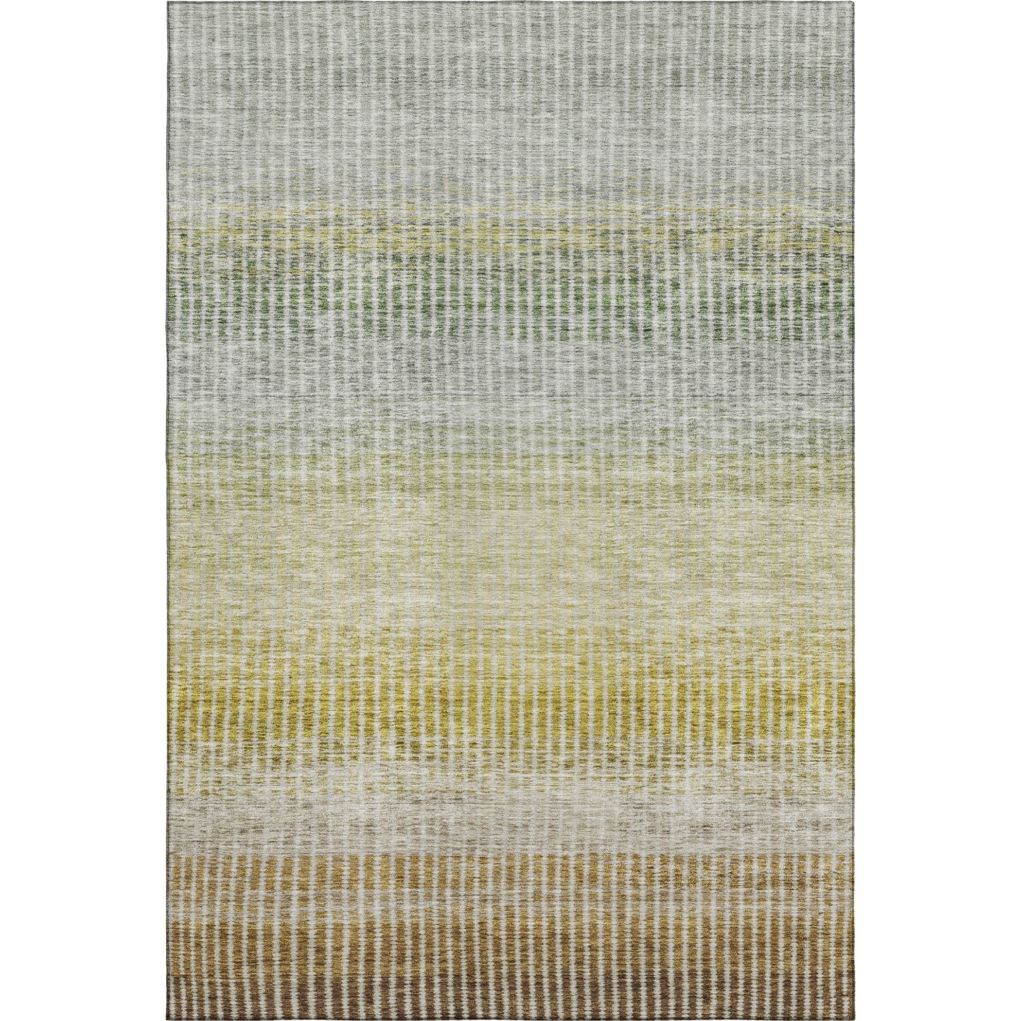 Prague Machine Washable Transitional Brown Rug 3' x 5' #shape_Rectangle
