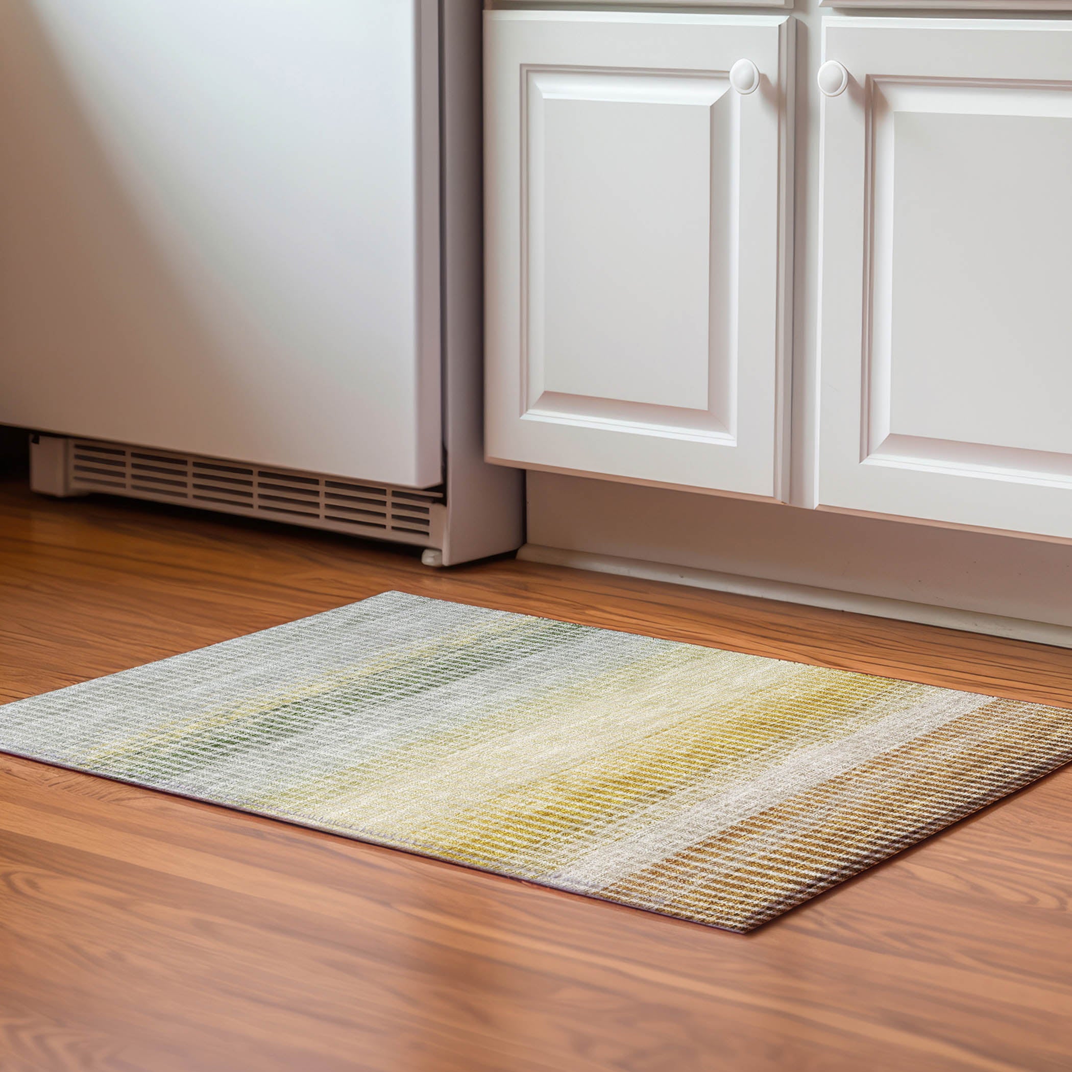 Prague Machine Washable Transitional Copper Orange Rug 1'8" x 2'6" #shape_Rectangle