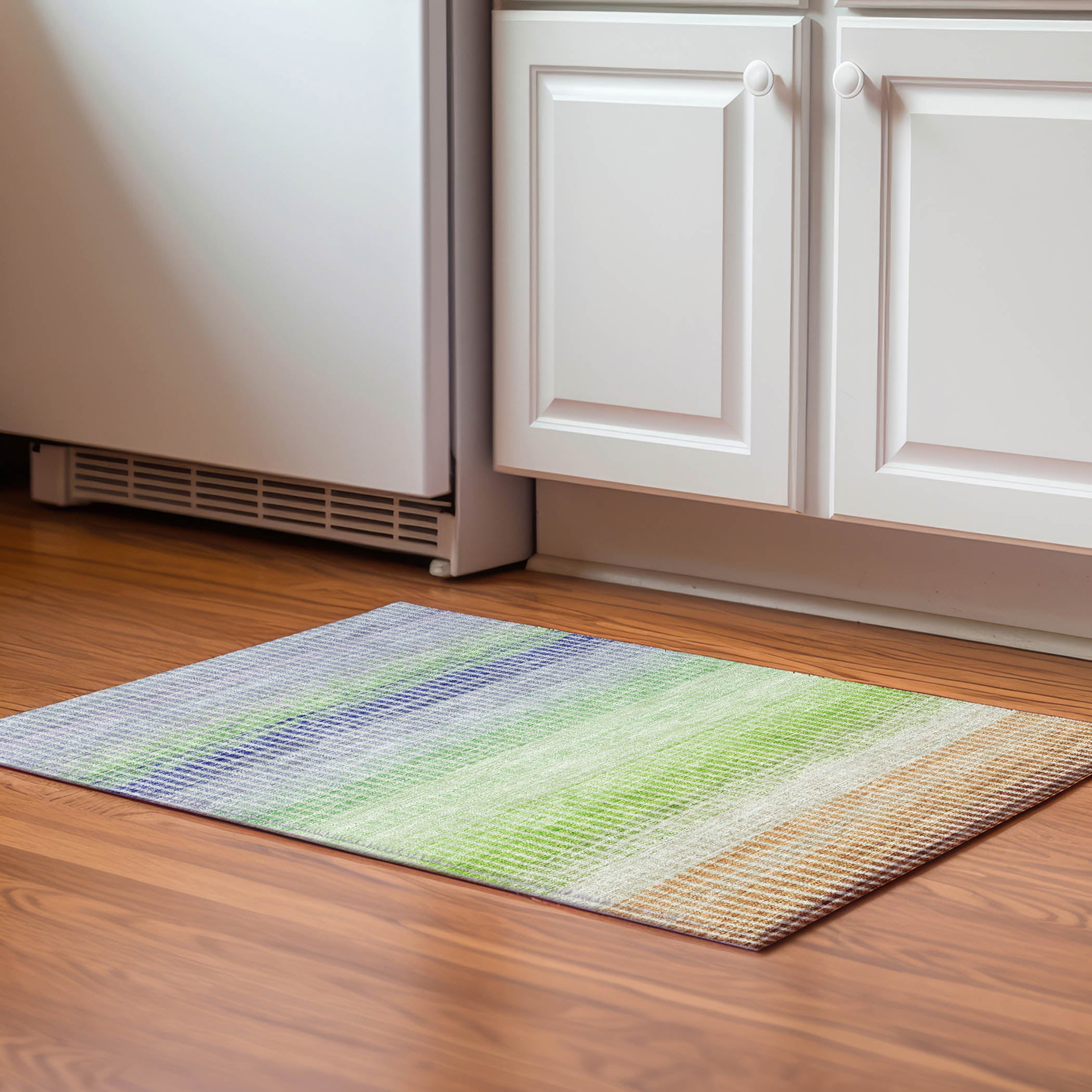 Prague Machine Washable Transitional Orange Rug 1'8" x 2'6" #shape_Rectangle