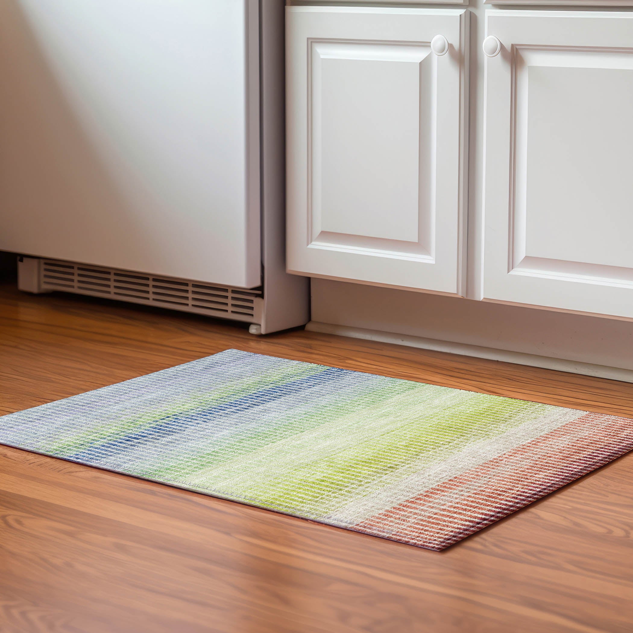 Prague Machine Washable Transitional Paprika Orange Rug 1'8" x 2'6" #shape_Rectangle