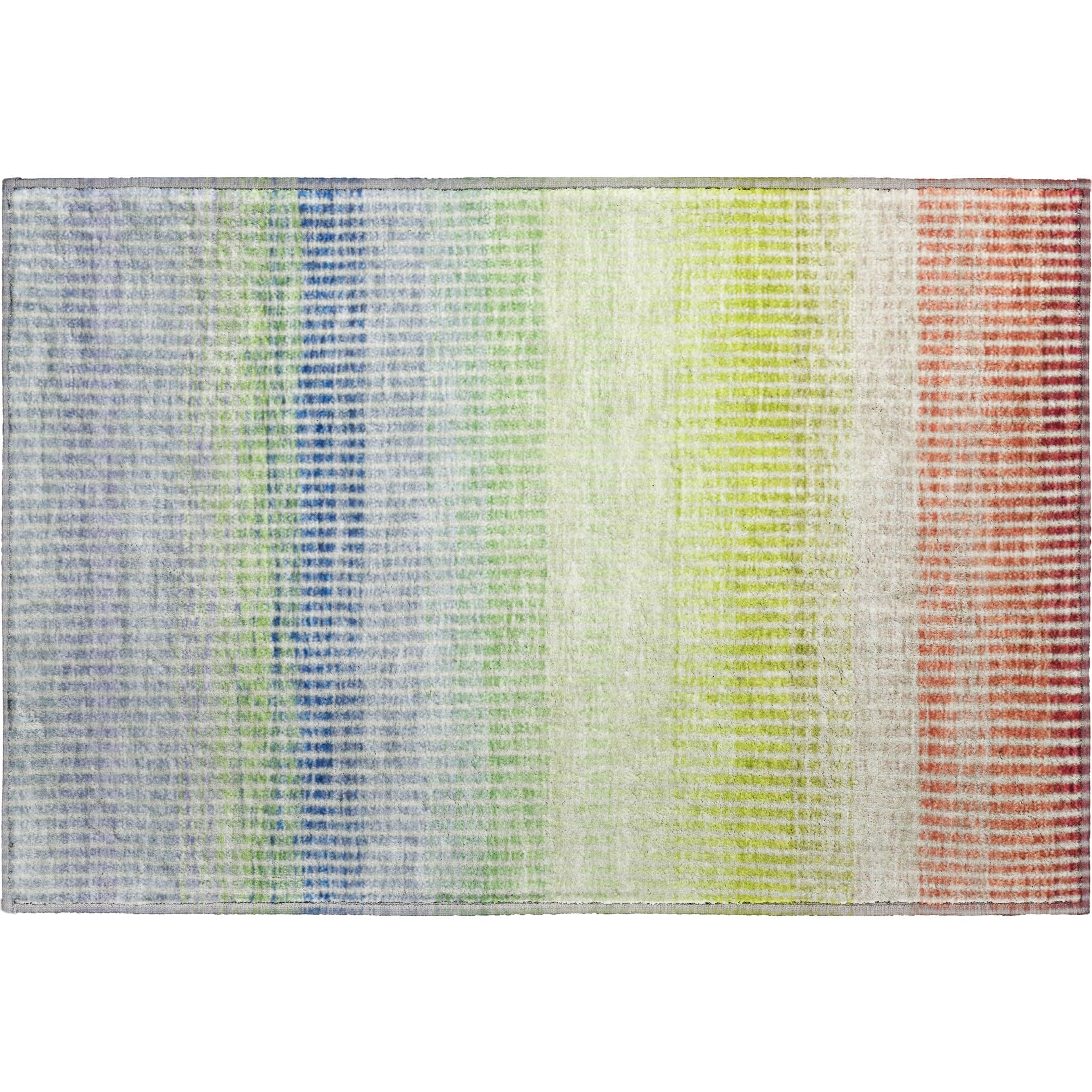 Prague Machine Washable Transitional Paprika Orange Rug 1'8" x 2'6" #shape_Rectangle