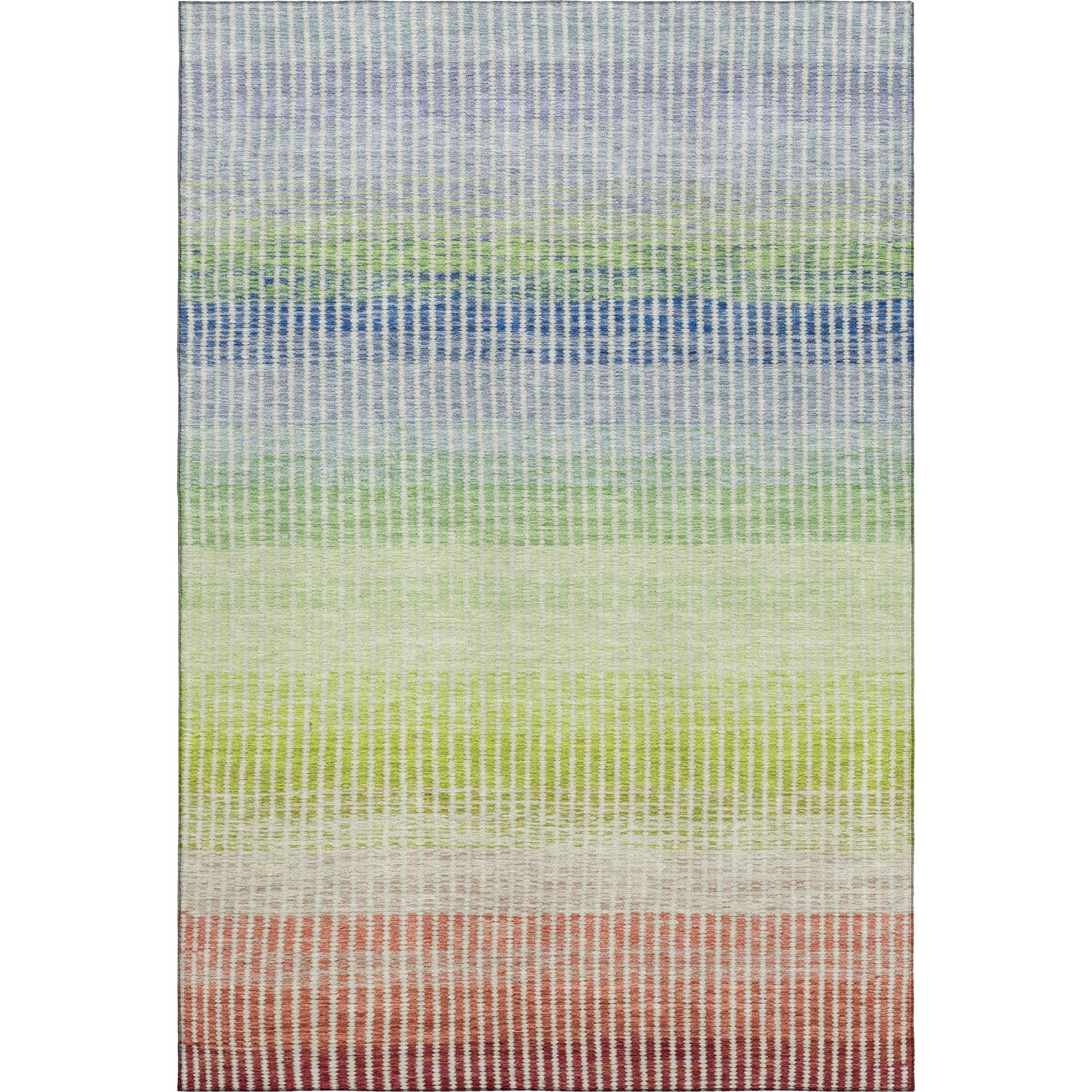 Prague Machine Washable Transitional Paprika Orange Rug 3' x 5' #shape_Rectangle