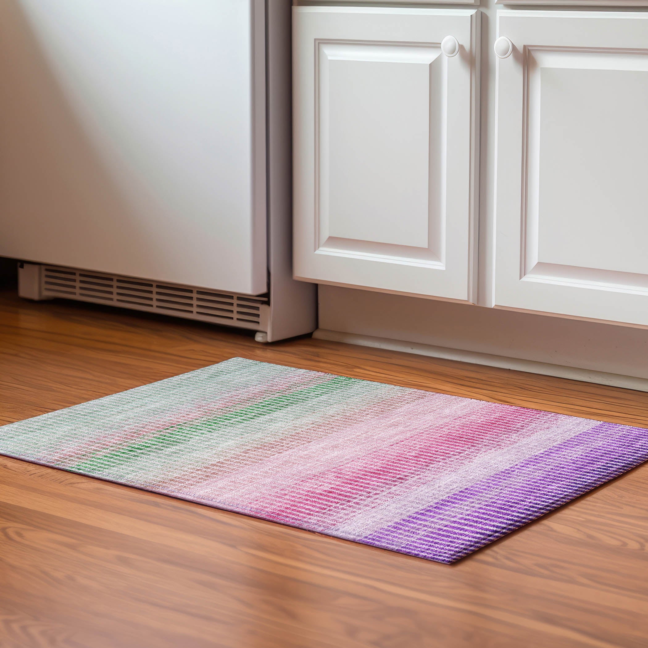 Prague Machine Washable Transitional Purple Rug 1'8" x 2'6" #shape_Rectangle