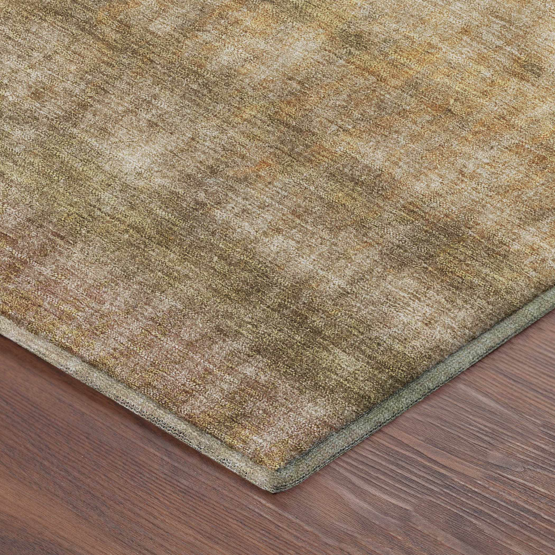 Oaxaca Machine Washable Transitional Beige Brown Rug 1'8" x 2'6" #shape_Rectangle