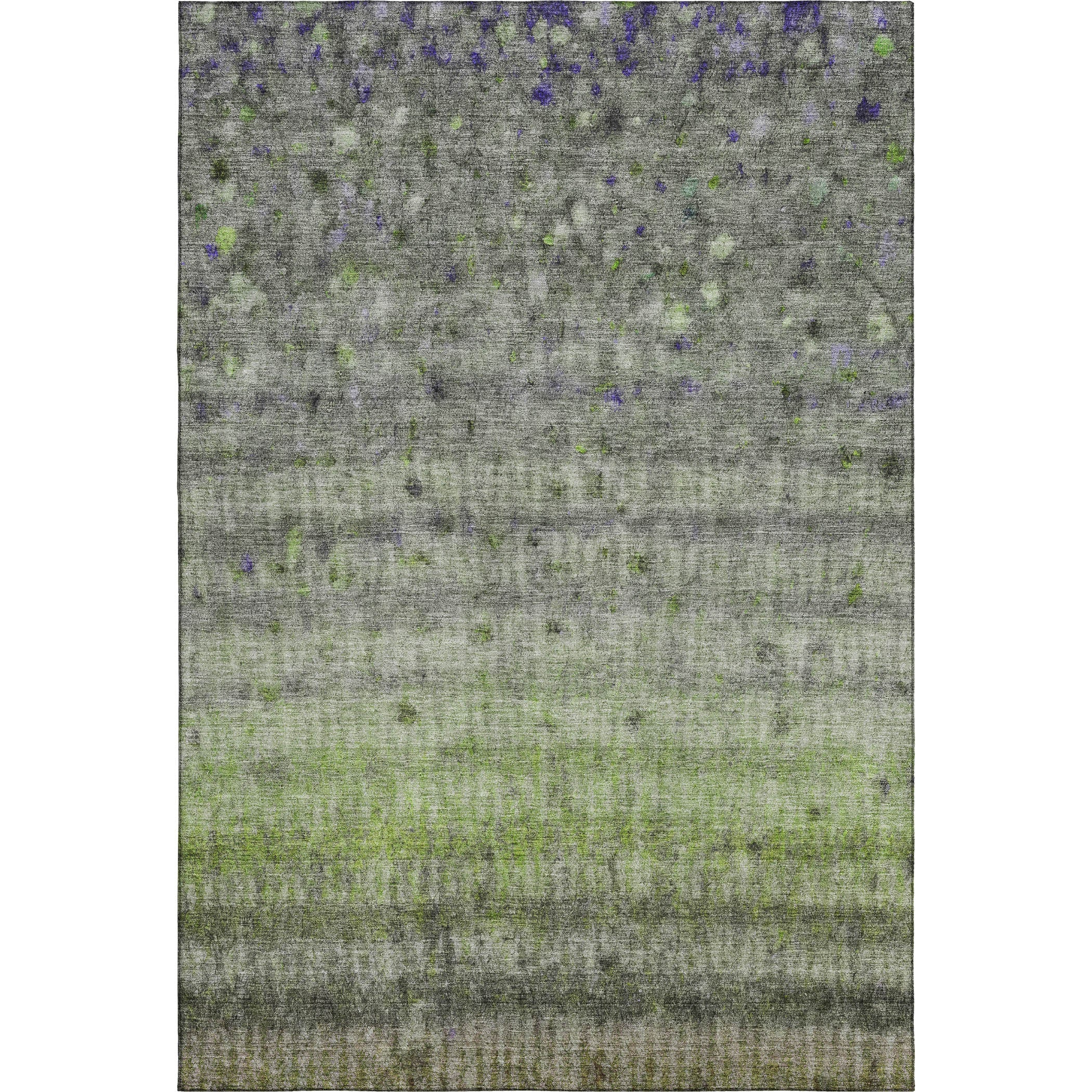 Oaxaca Machine Washable Transitional Green Rug 3' x 5' #shape_Rectangle