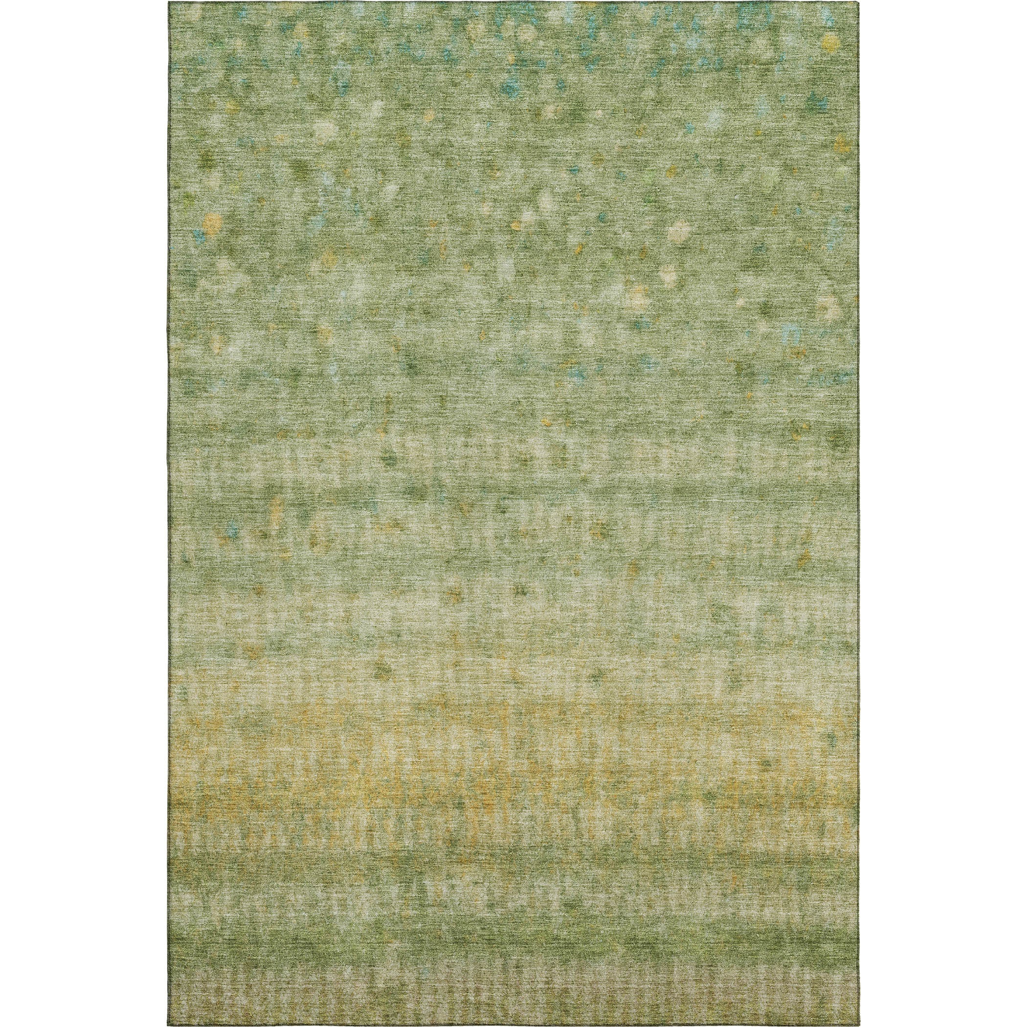 Oaxaca Machine Washable Transitional Sage Green Rug 3' x 5' #shape_Rectangle