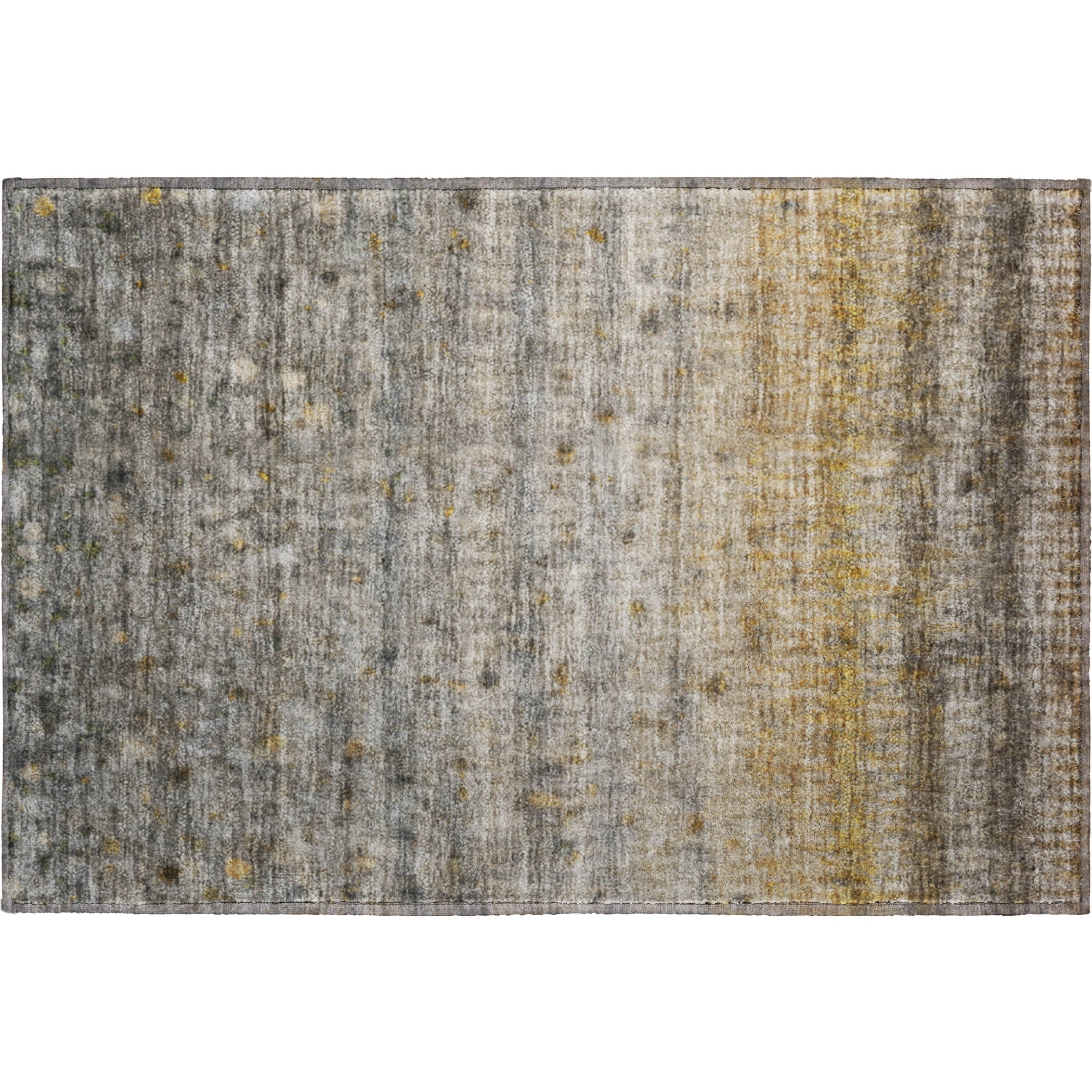 Oaxaca Machine Washable Transitional Taupe Brown Rug 1'8" x 2'6" #shape_Rectangle