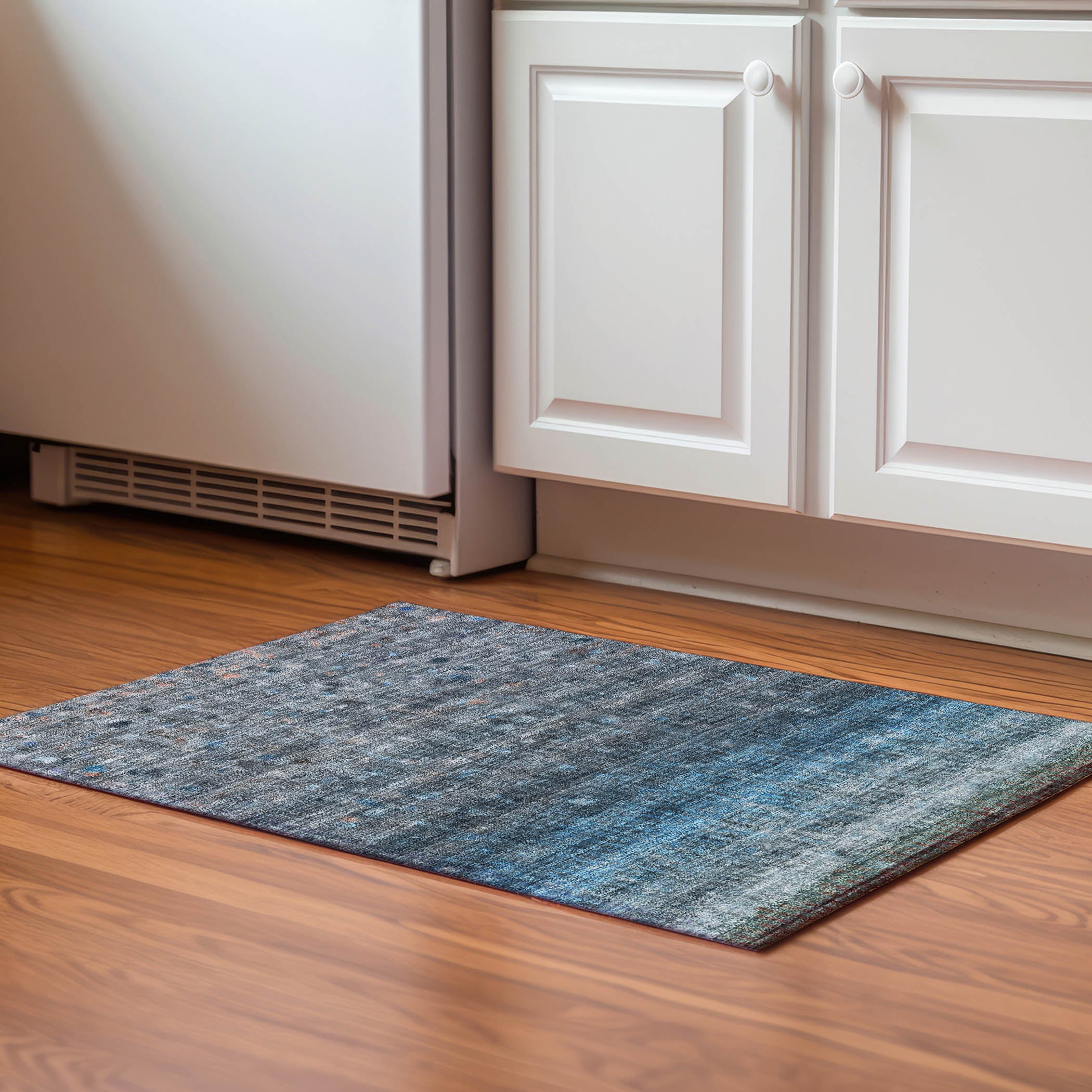 Bergen Machine Washable Transitional Blue Rug 1'8" x 2'6" #shape_Rectangle