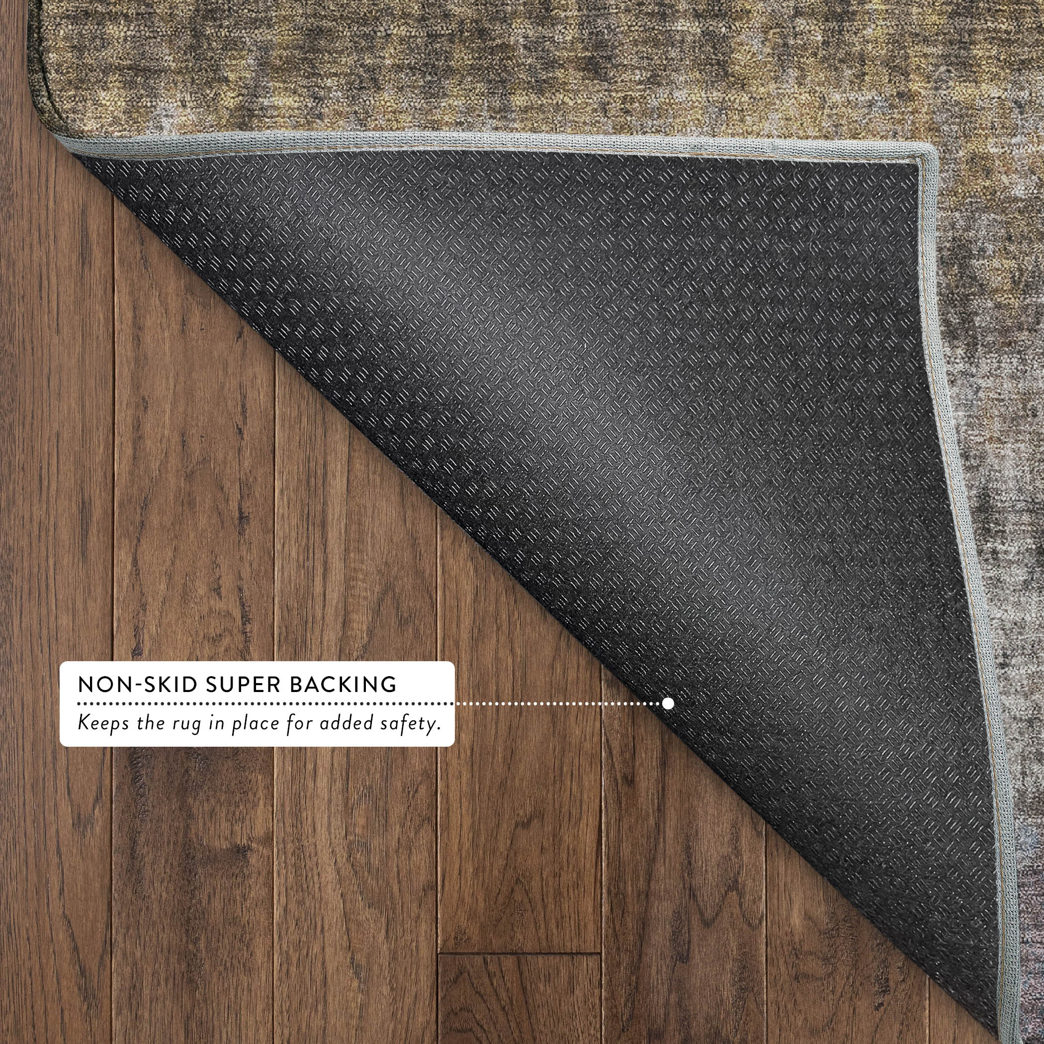 Bergen Machine Washable Transitional Brown Rug 1'8" x 2'6" #shape_Rectangle