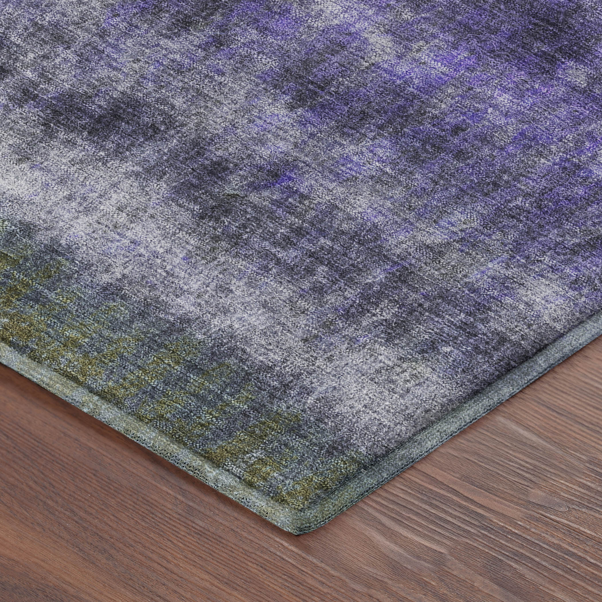Bergen Machine Washable Transitional Purple Rug 1'8" x 2'6" #shape_Rectangle