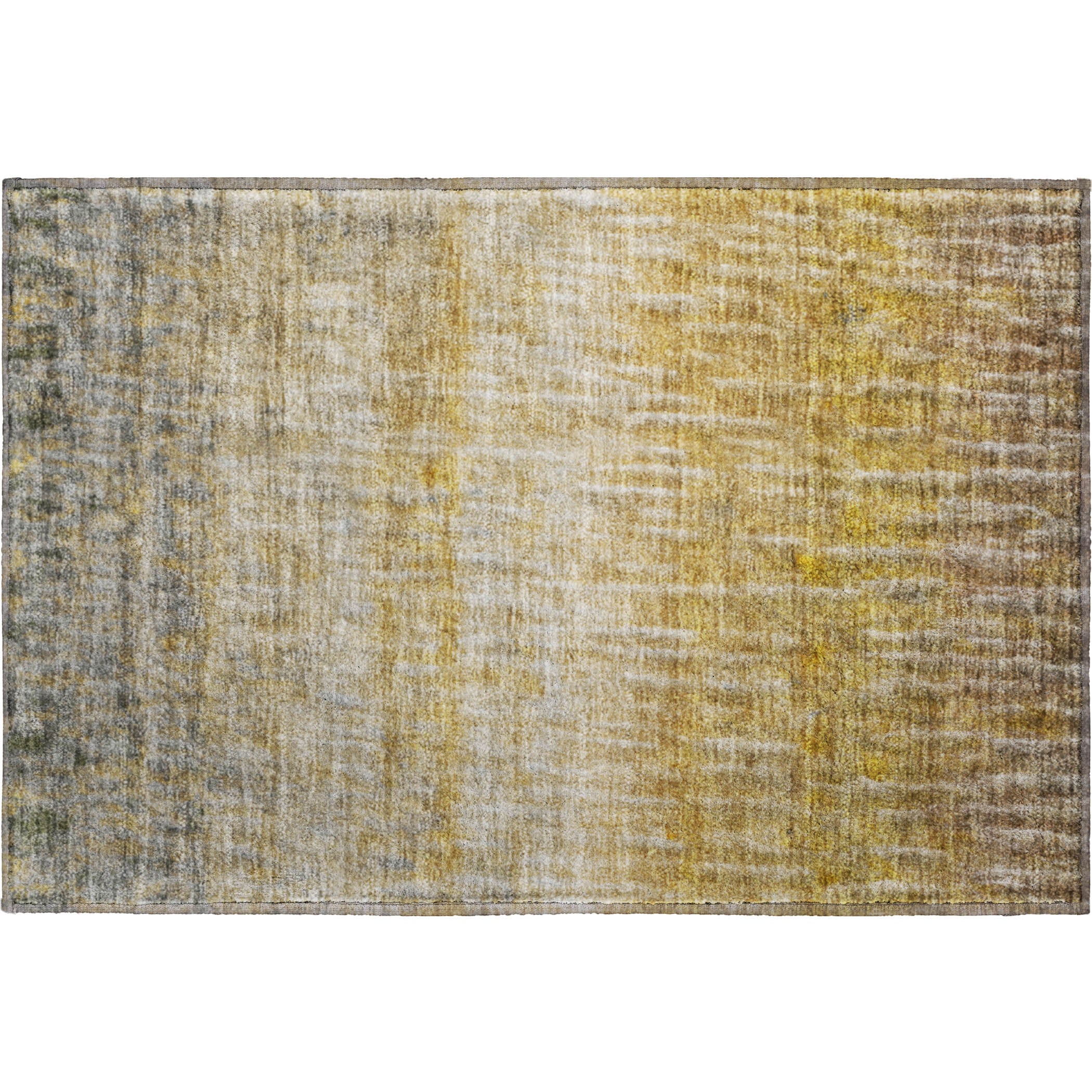 Antigua Machine Washable Transitional Gold Rug 1'8" x 2'6" #shape_Rectangle