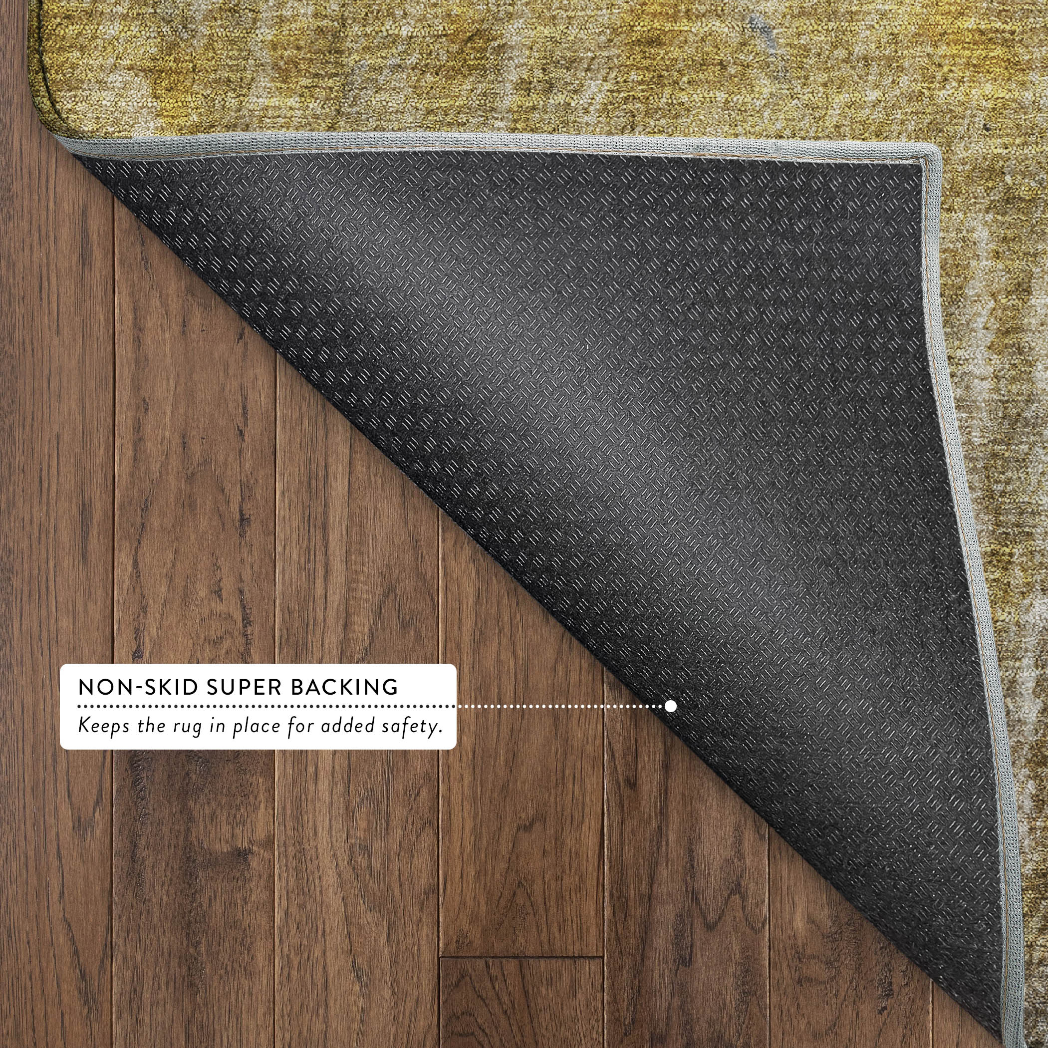 Antigua Machine Washable Transitional Gold Rug 1'8" x 2'6" #shape_Rectangle