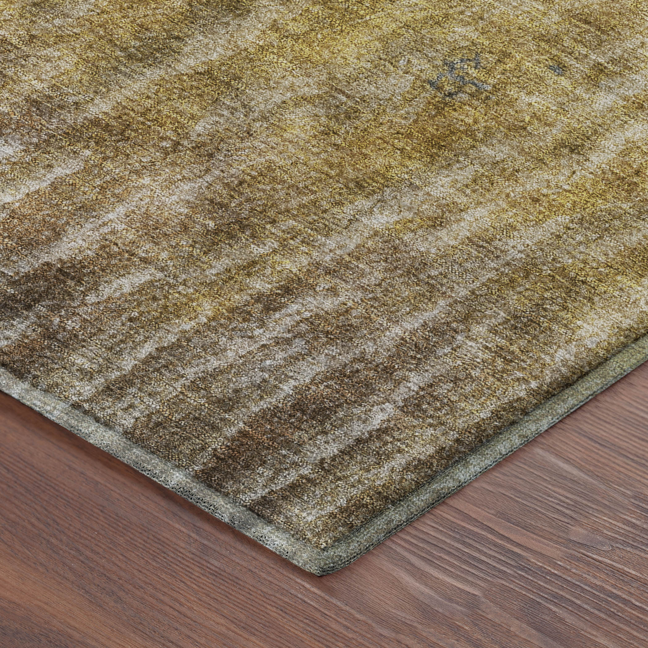 Antigua Machine Washable Transitional Gold Rug 1'8" x 2'6" #shape_Rectangle
