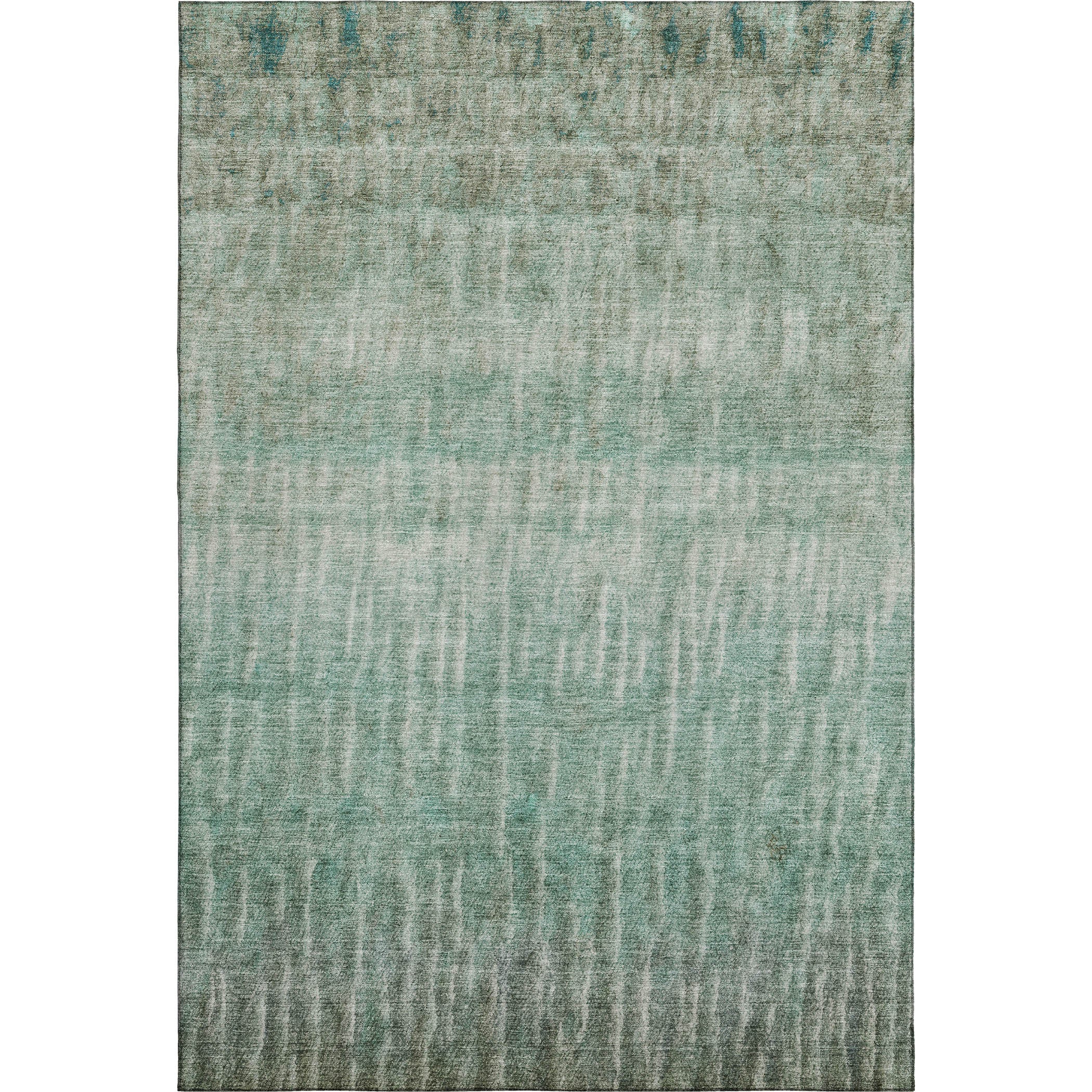 Antigua Machine Washable Transitional Teal Rug 3' x 5' #shape_Rectangle