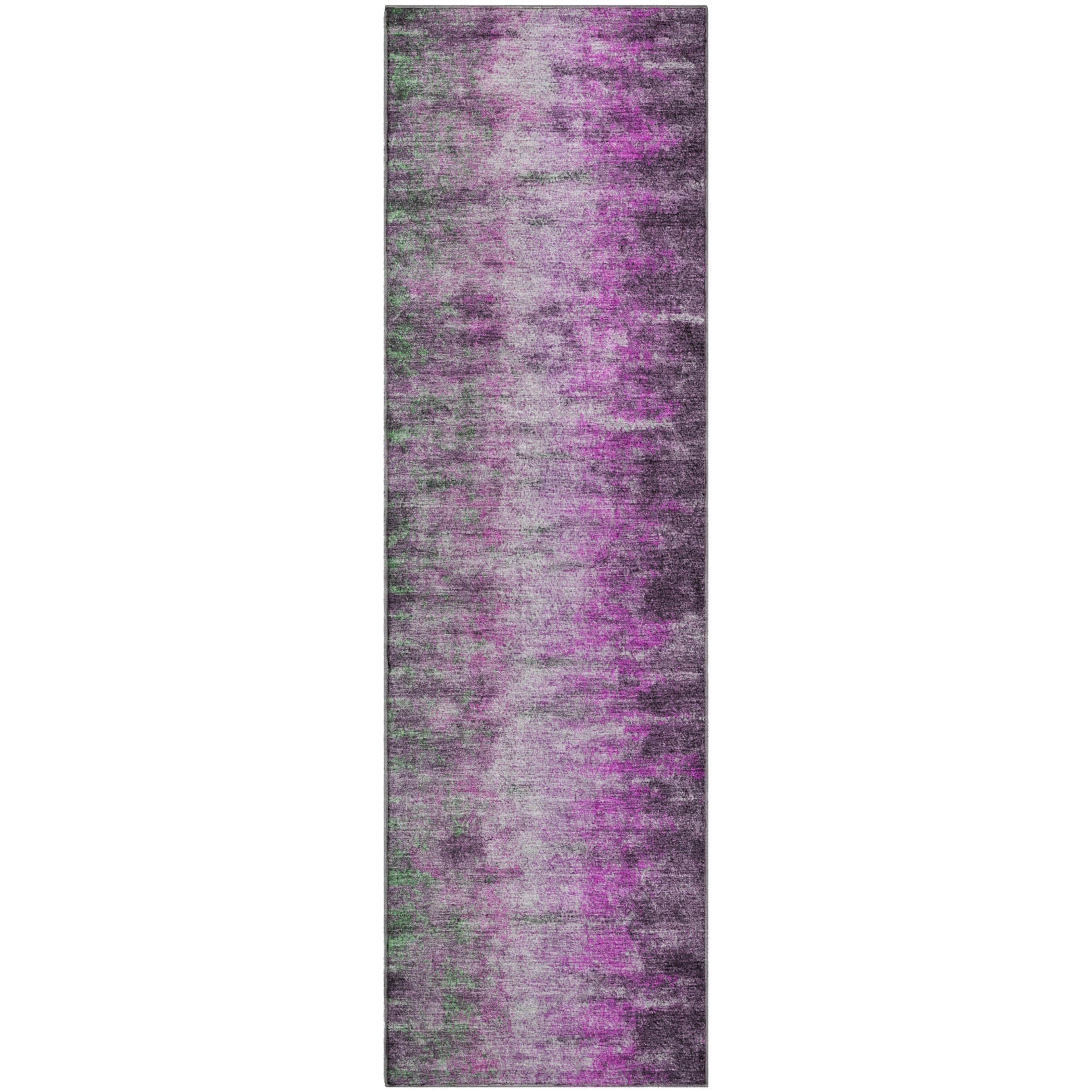 Sintra Machine Washable Transitional Eggplant Purple Rug 2'3" x 7'6" #shape_Runner
