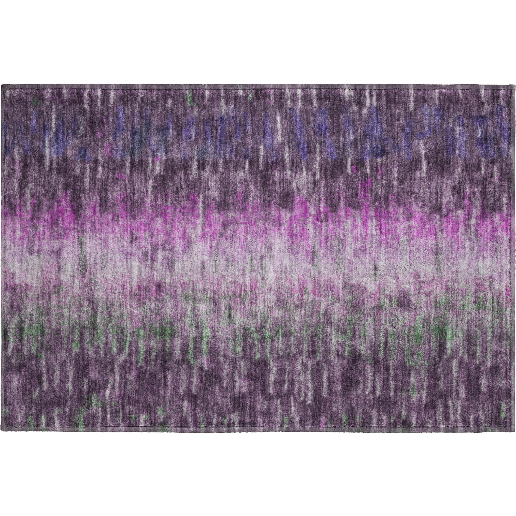 Sintra Machine Washable Transitional Eggplant Purple Rug 1'8" x 2'6" #shape_Rectangle