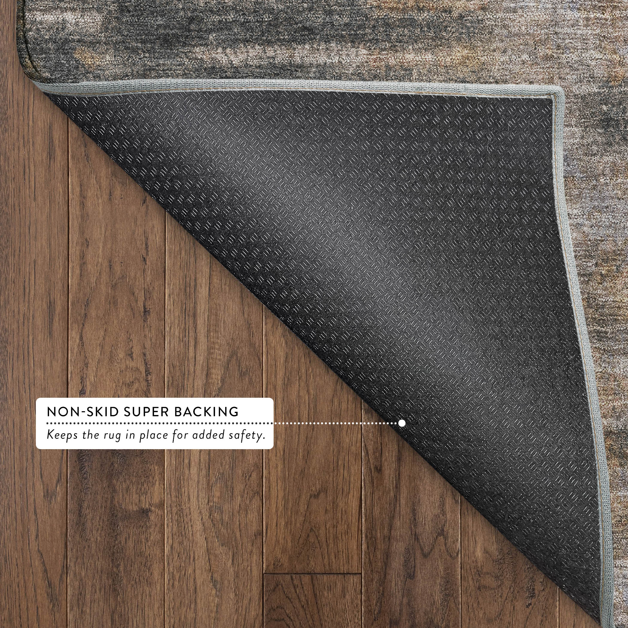 Sintra Machine Washable Transitional Granite Gray Rug 1'8" x 2'6" #shape_Rectangle