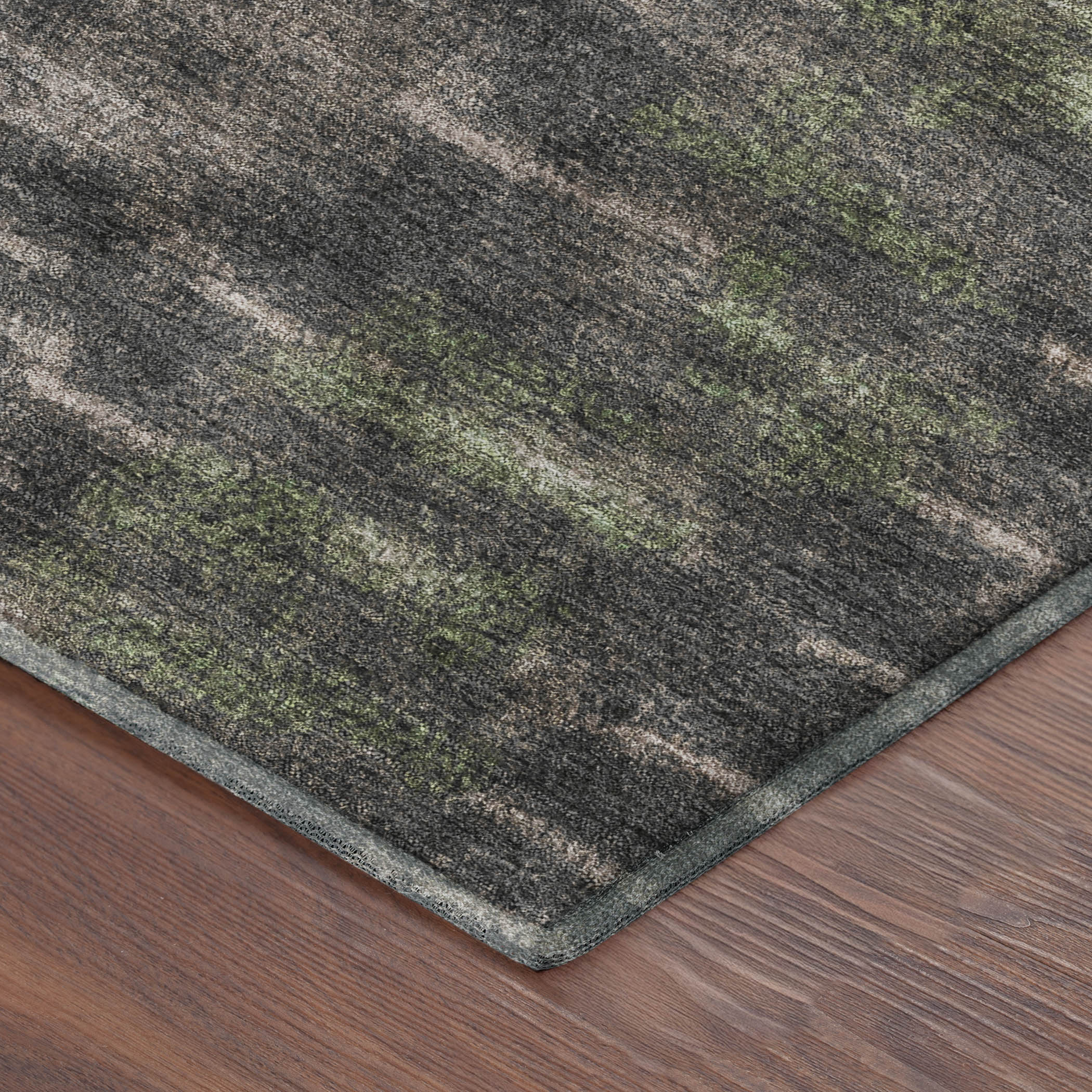 Sintra Machine Washable Transitional Granite Gray Rug 1'8" x 2'6" #shape_Rectangle