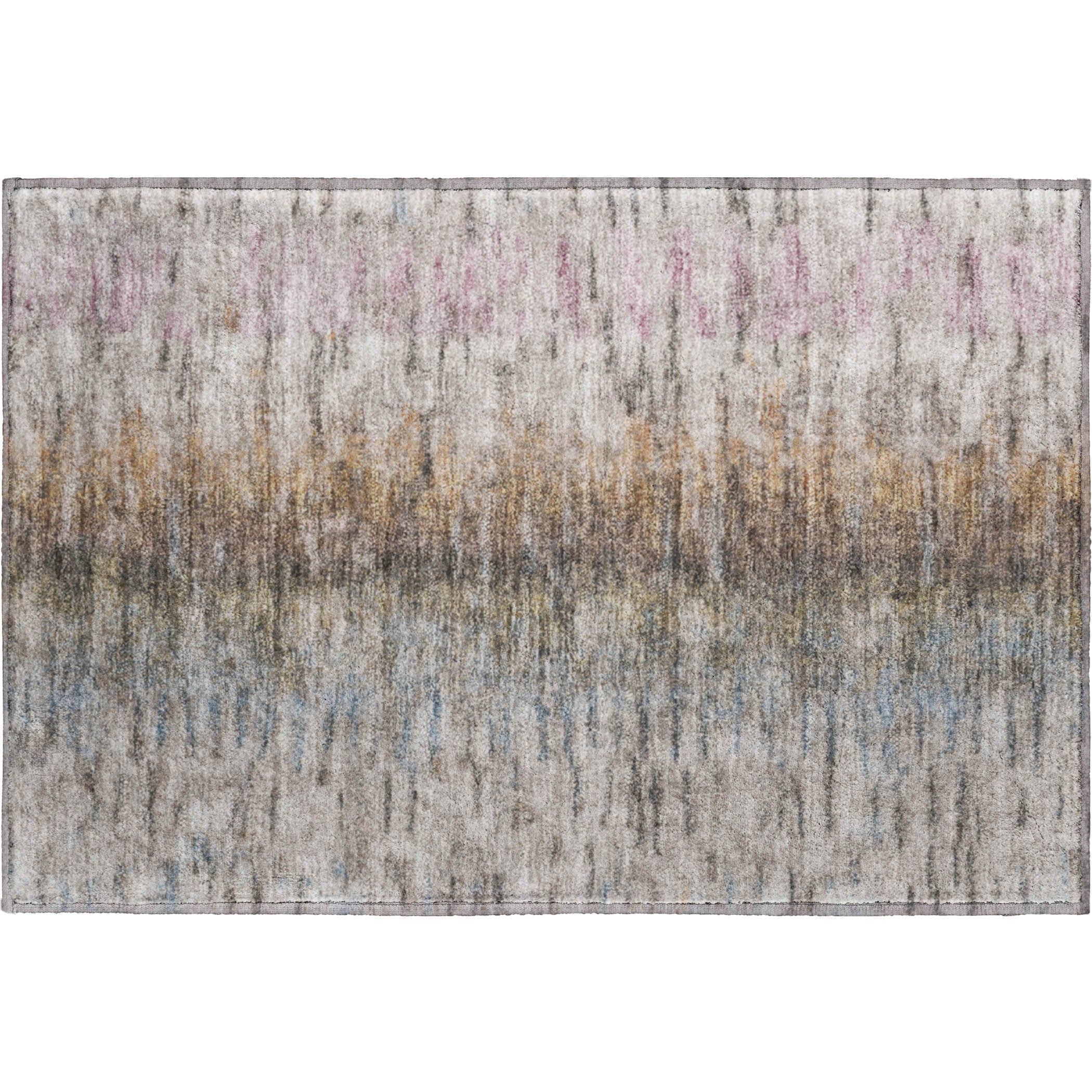 Marrakech Machine Washable Transitional Brown Rug 1'8" x 2'6" #shape_Rectangle