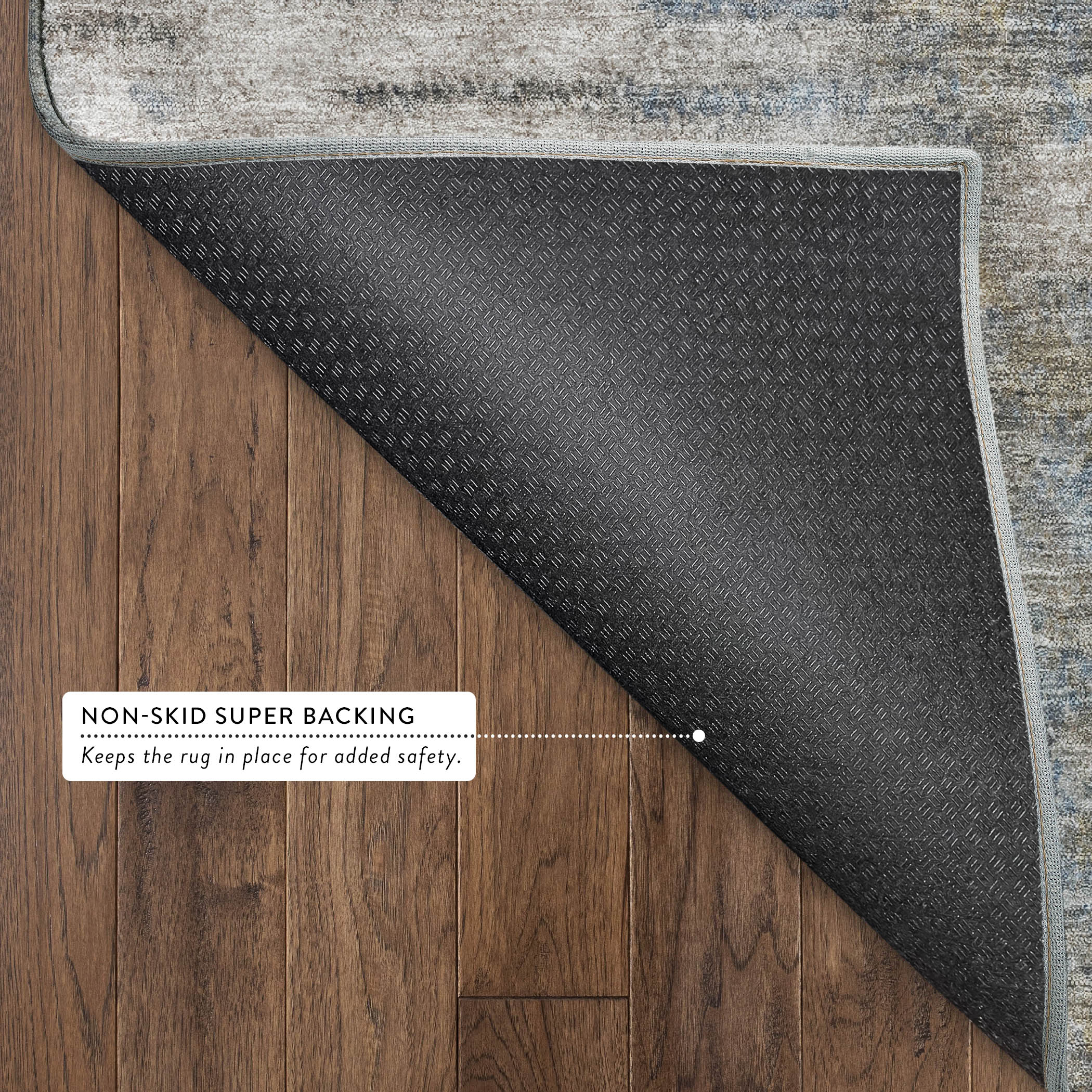 Marrakech Machine Washable Transitional Brown Rug 1'8" x 2'6" #shape_Rectangle
