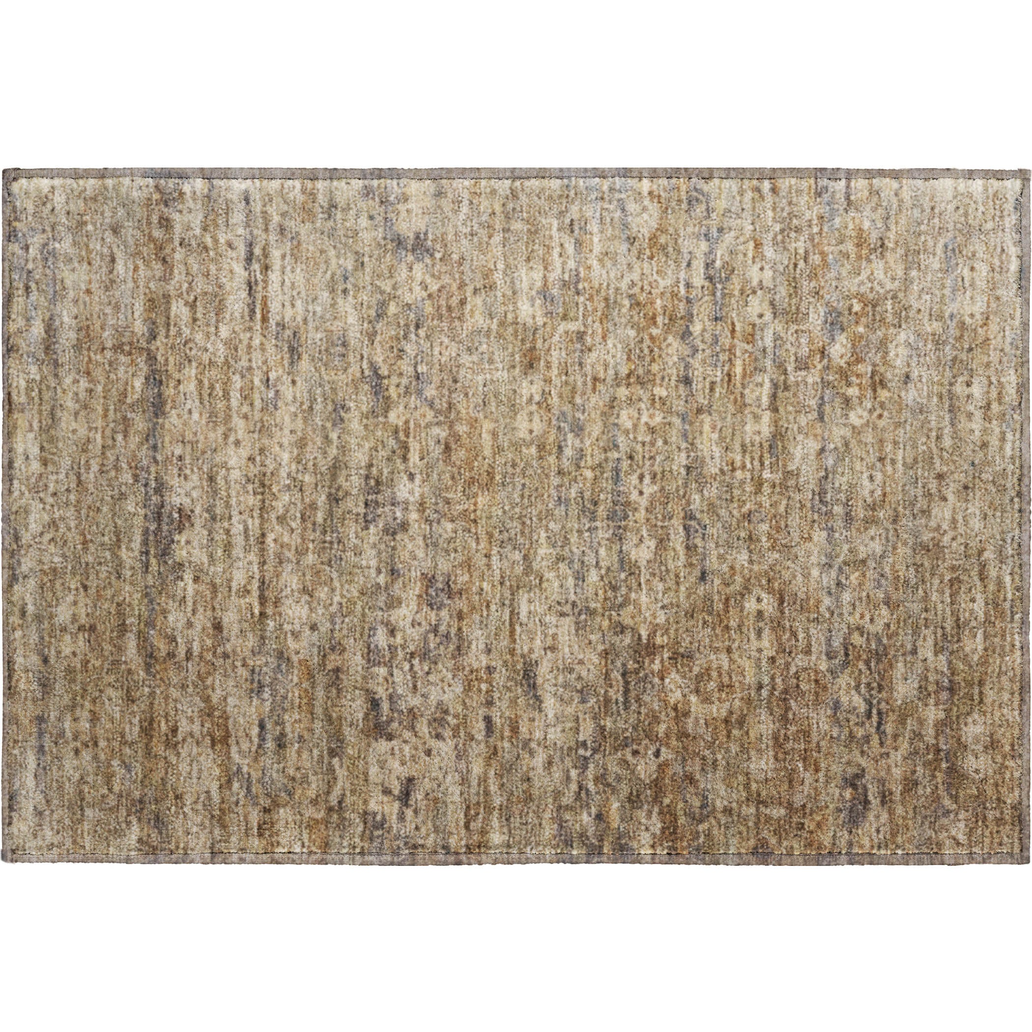 Dubrovnik Machine Washable Transitional Brown Rug 1'8" x 2'6" #shape_Rectangle