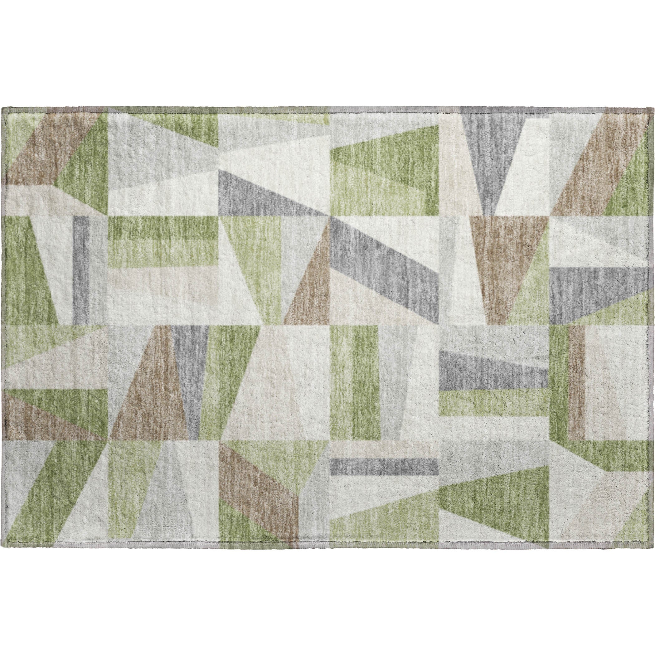 Marrakech Machine Washable Transitional Aloe Green Rug 1'8" x 2'6" #shape_Rectangle
