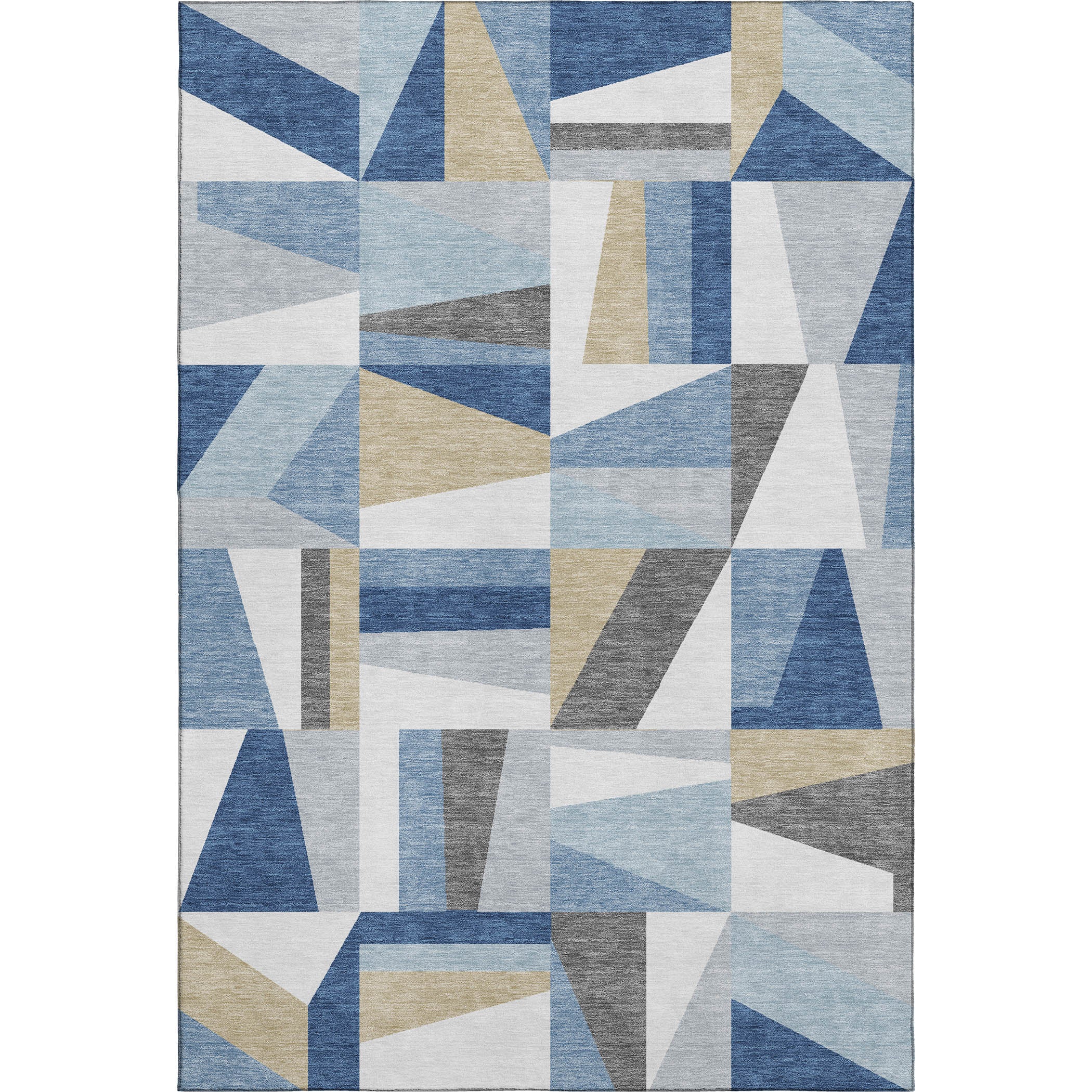 Marrakech Machine Washable Transitional Blue Rug 3' x 5' #shape_Rectangle