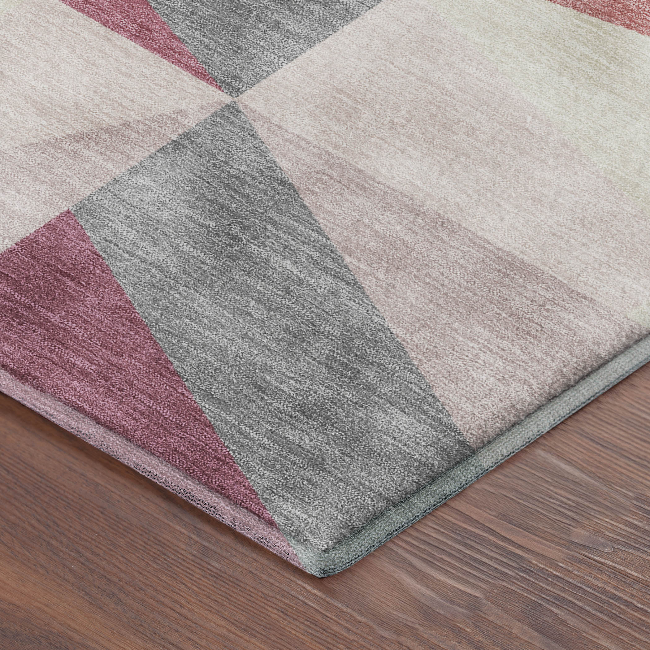 Marrakech Machine Washable Transitional Blush Pink Rug 1'8" x 2'6" #shape_Rectangle