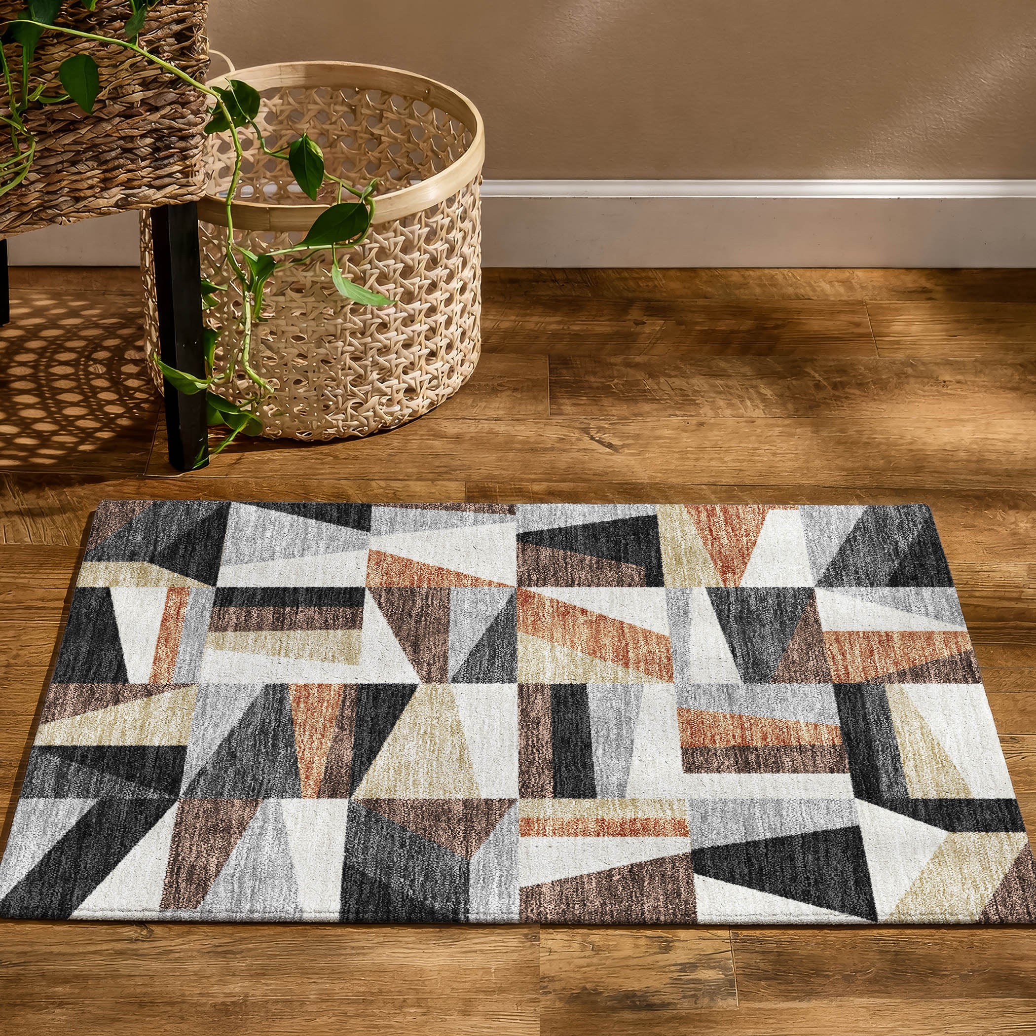 Marrakech Machine Washable Transitional Gray Rug 1'8" x 2'6" #shape_Rectangle