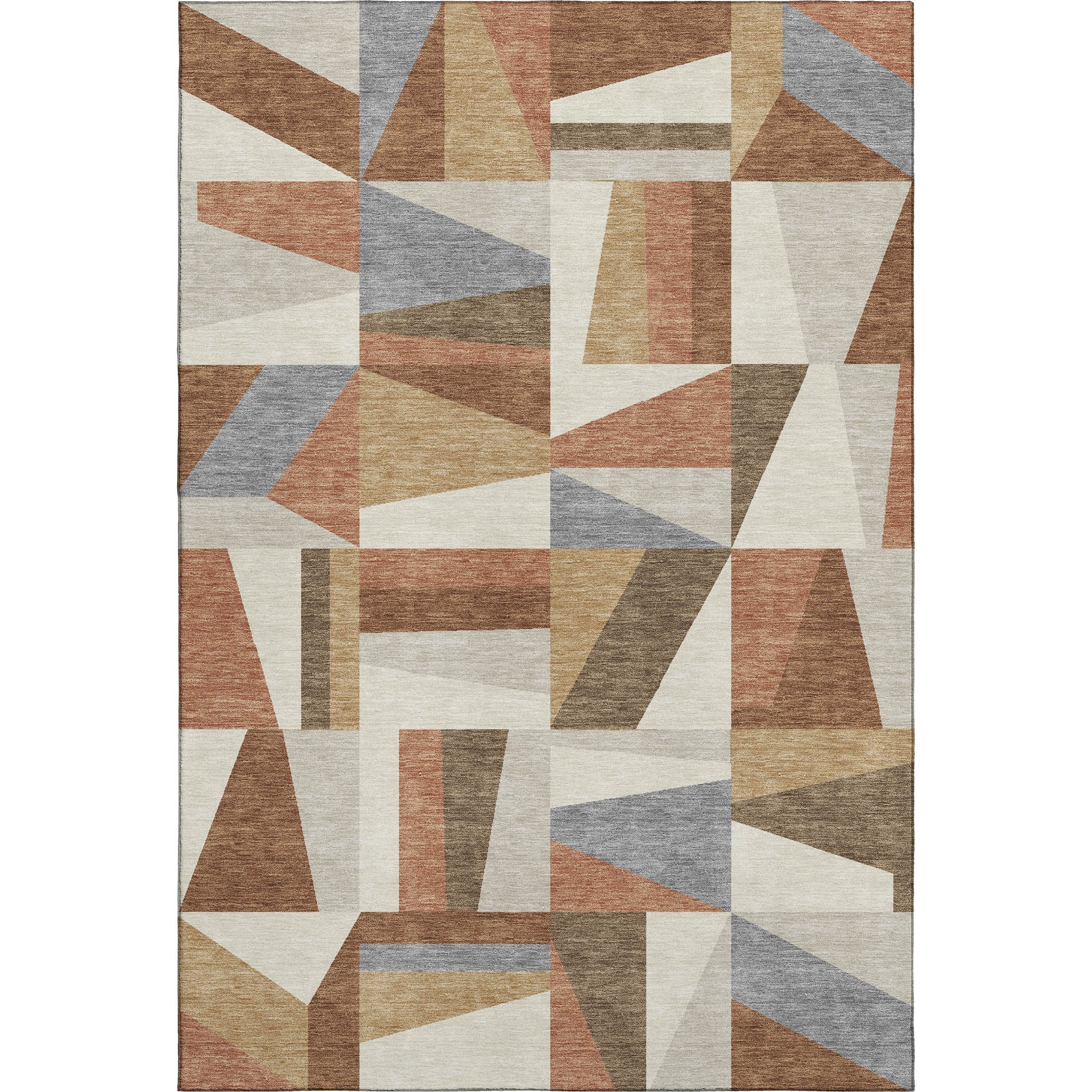 Marrakech Machine Washable Transitional Paprika Orange Rug 3' x 5' #shape_Rectangle