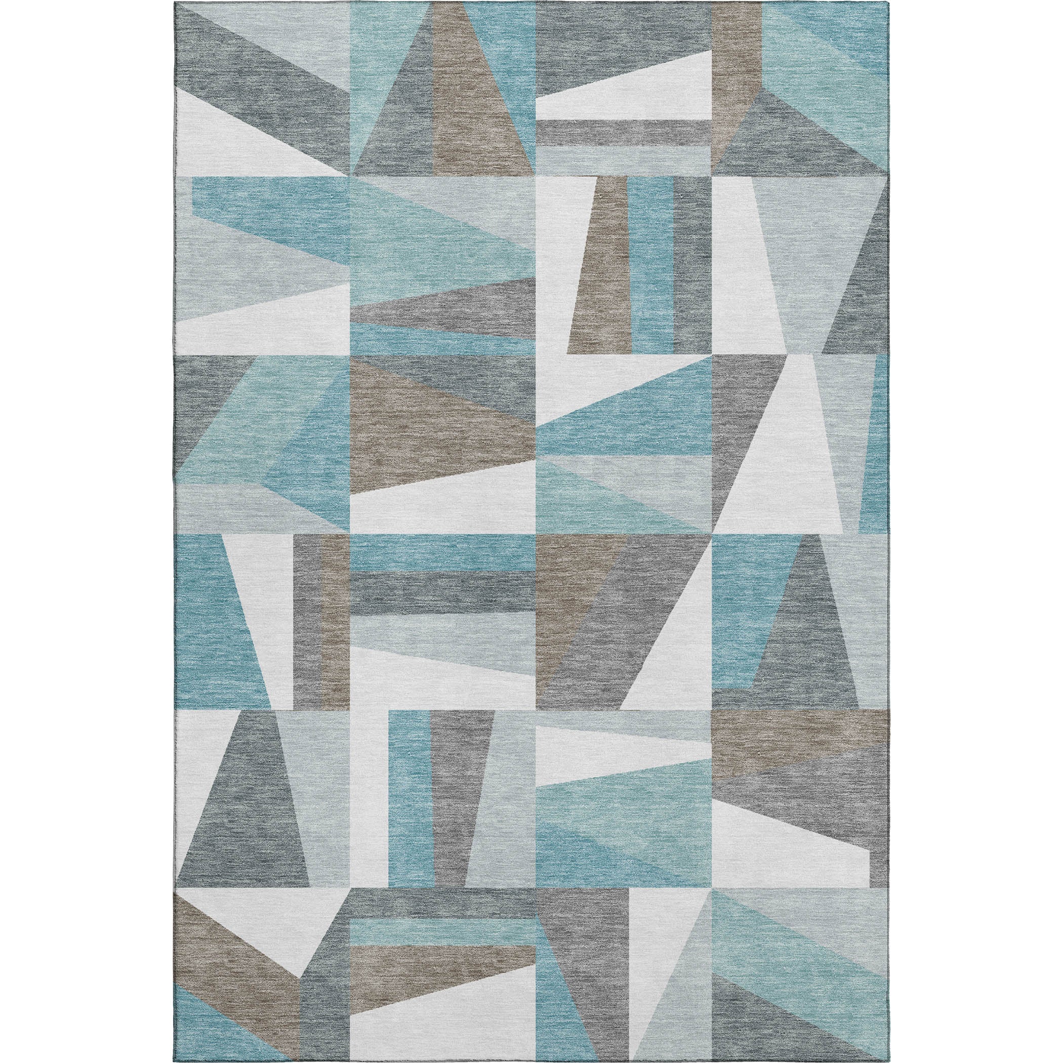 Marrakech Machine Washable Transitional Teal Rug 3' x 5' #shape_Rectangle