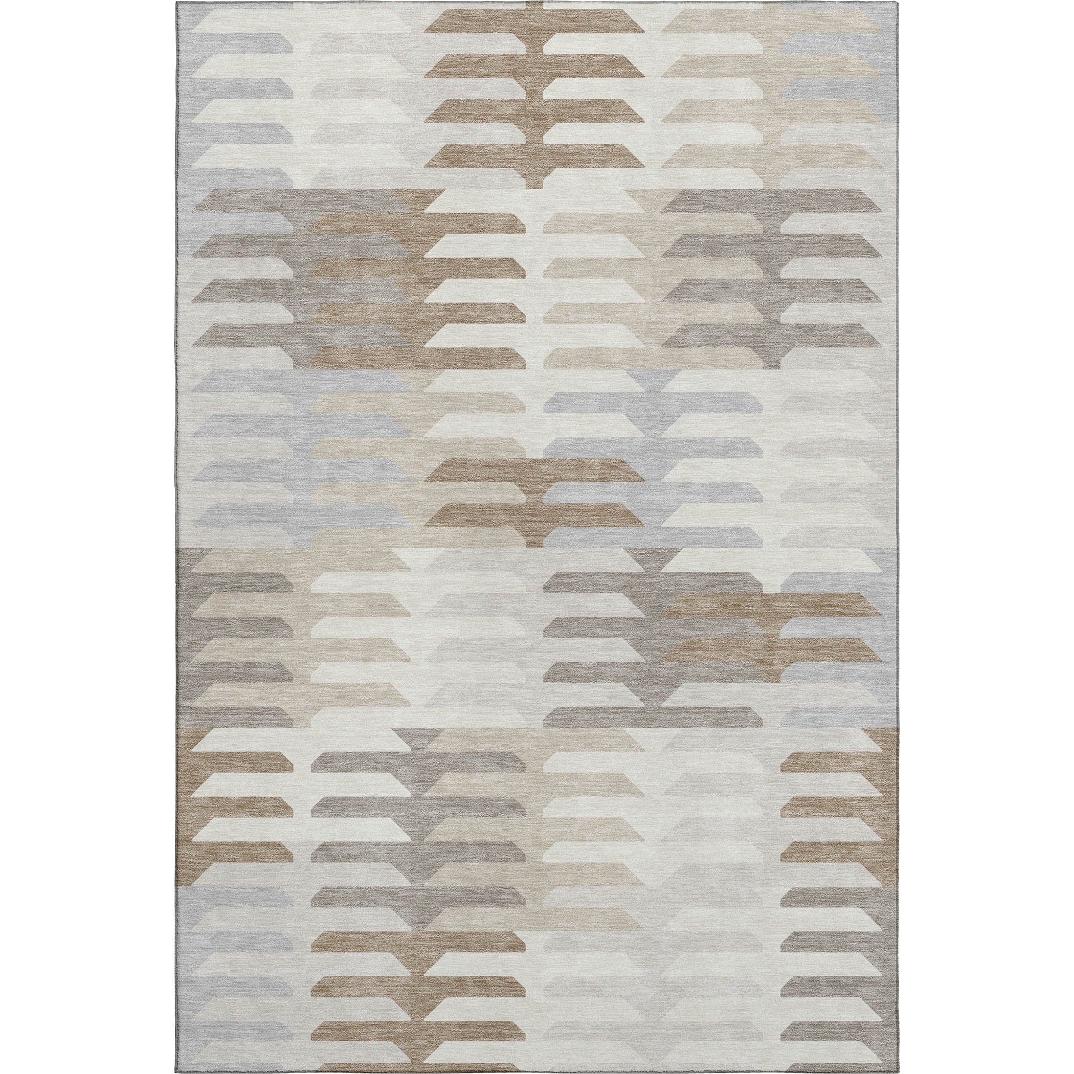 Lisbon Machine Washable Transitional Ivory Rug 3' x 5' #shape_Rectangle
