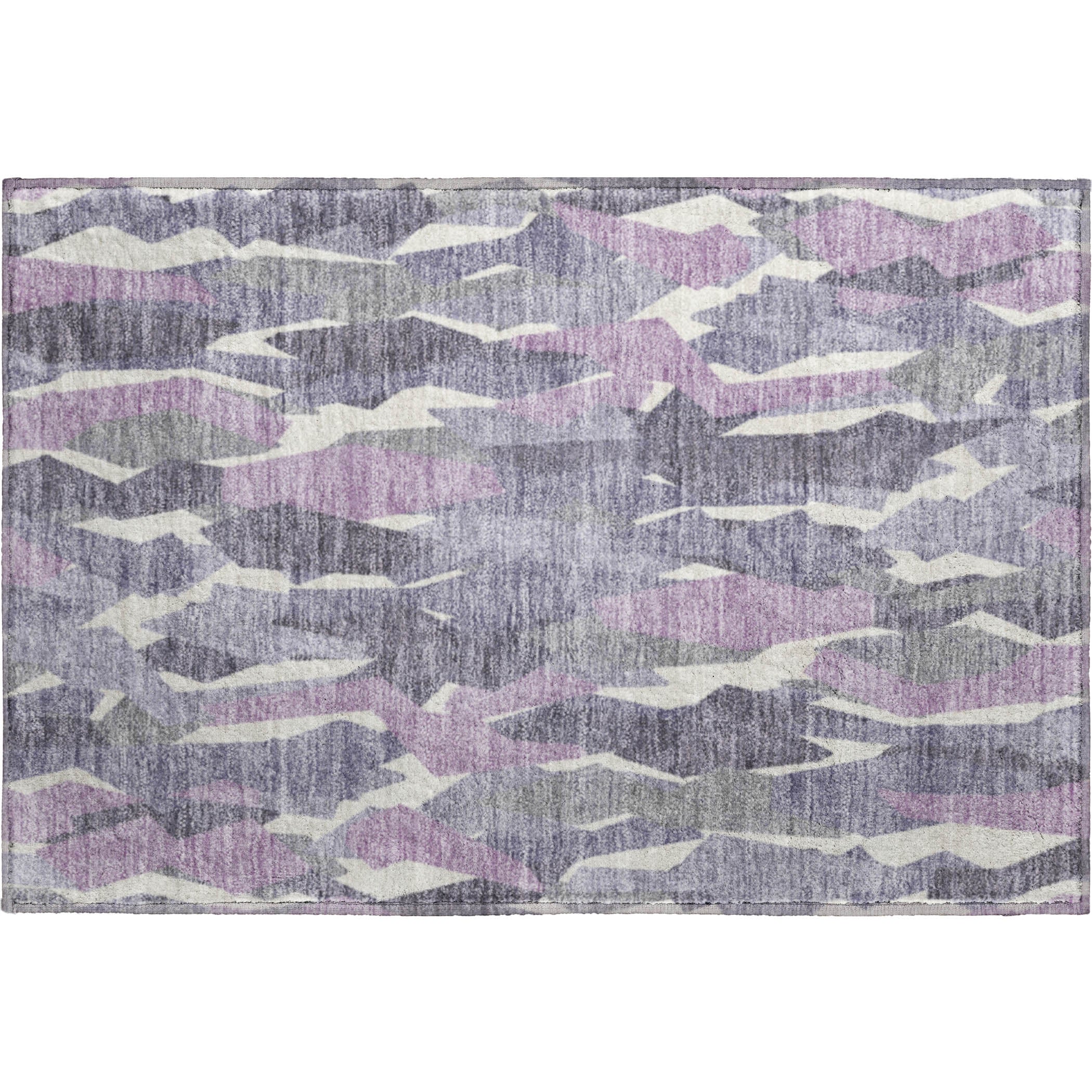 Lima Machine Washable Transitional Purple Rug 1'8" x 2'6" #shape_Rectangle