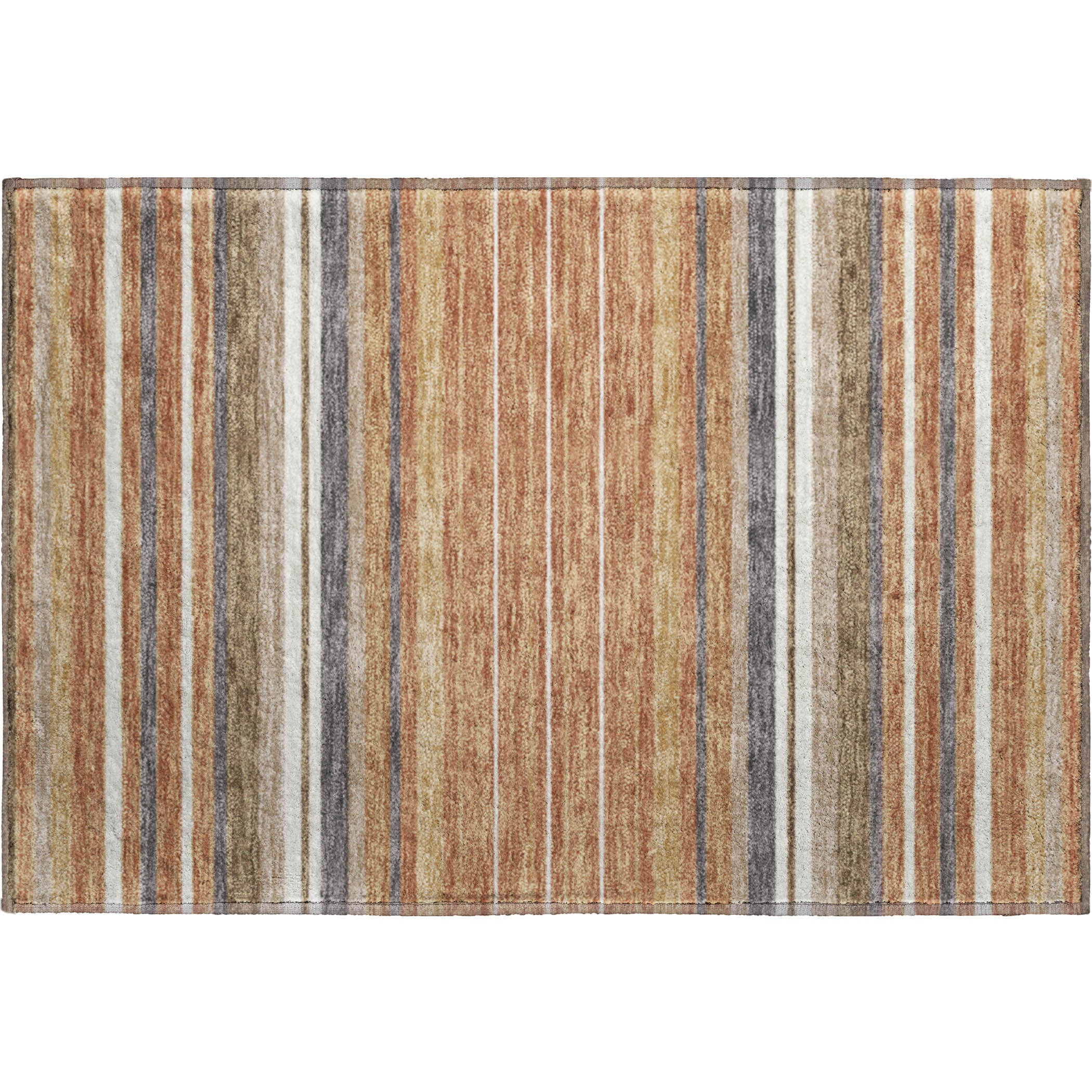 Sarajevo Machine Washable Transitional Paprika Orange Rug 1'8" x 2'6" #shape_Rectangle