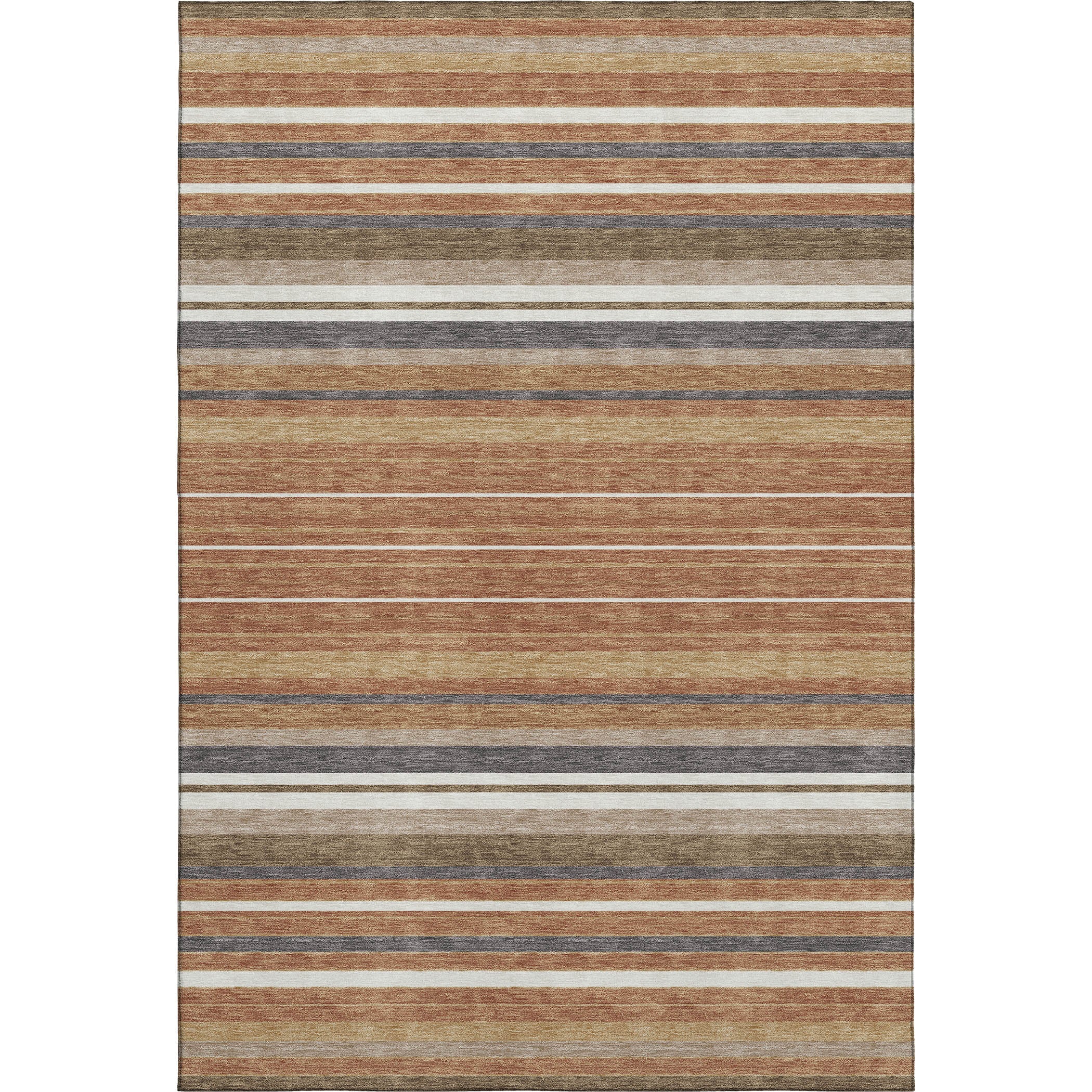 Sarajevo Machine Washable Transitional Paprika Orange Rug 3' x 5' #shape_Rectangle