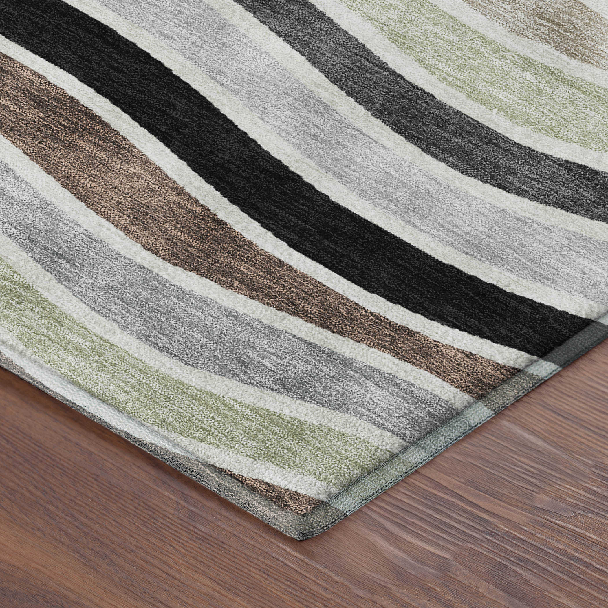 Marrakech Machine Washable Transitional Black Rug 1'8" x 2'6" #shape_Rectangle