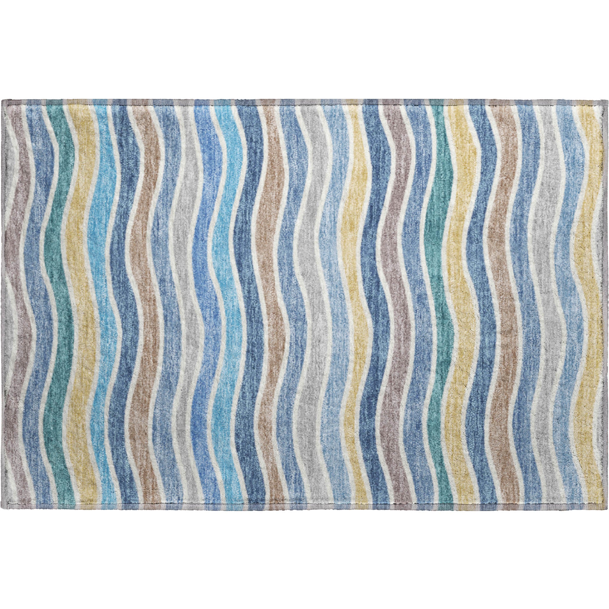 Marrakech Machine Washable Transitional Blue Rug 1'8" x 2'6" #shape_Rectangle