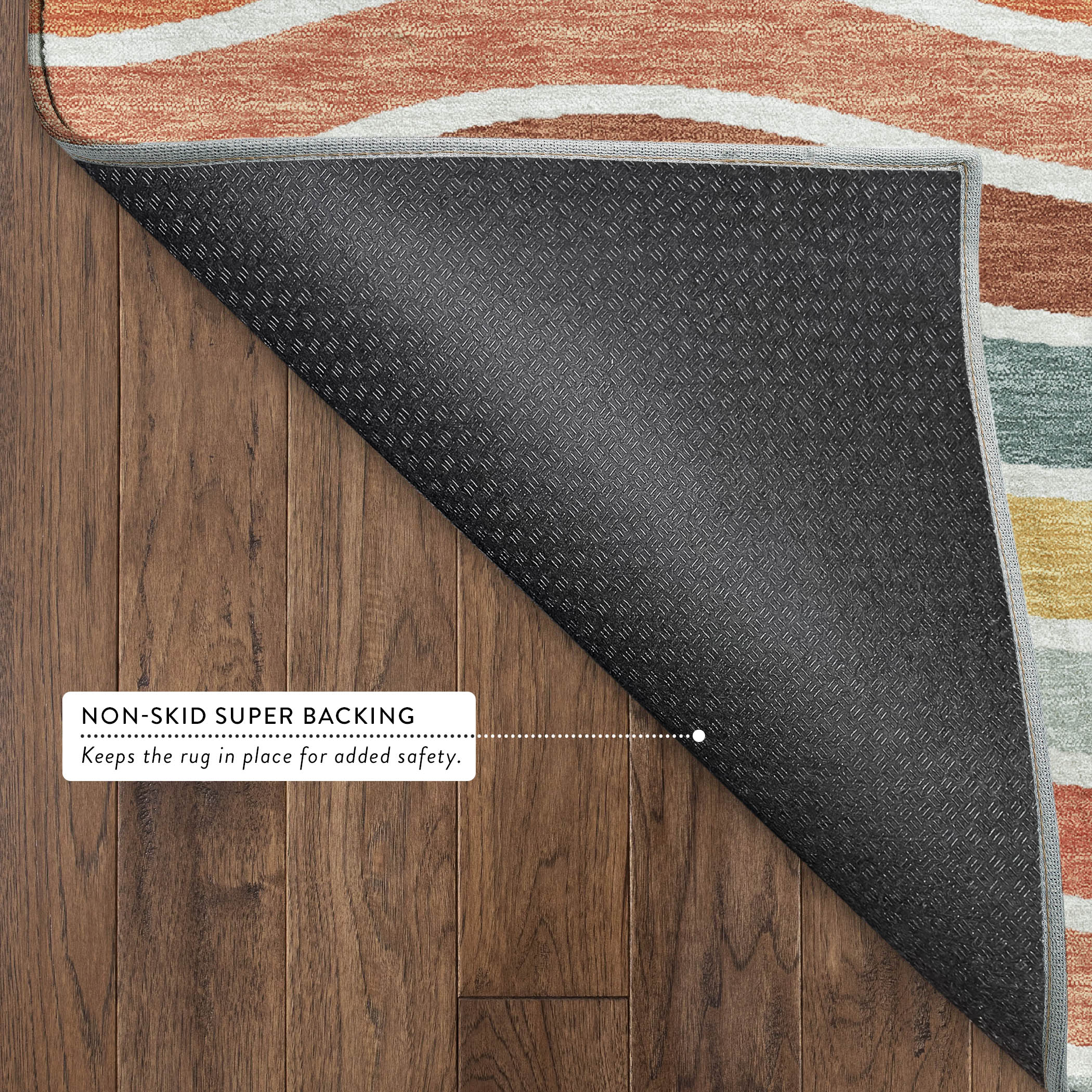 Marrakech Machine Washable Transitional Coral Orange Rug 1'8" x 2'6" #shape_Rectangle