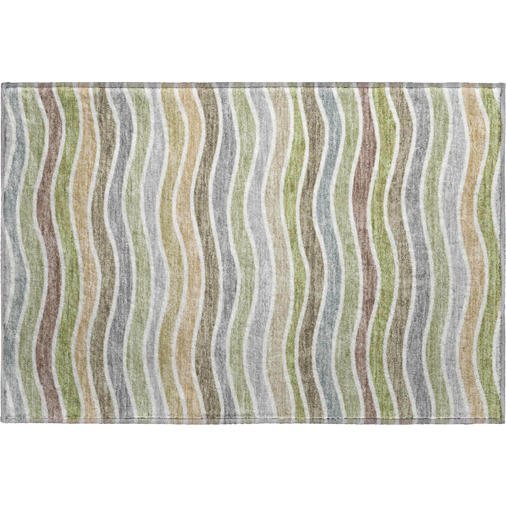 Marrakech Machine Washable Transitional Fern Green Rug 1'8" x 2'6" #shape_Rectangle