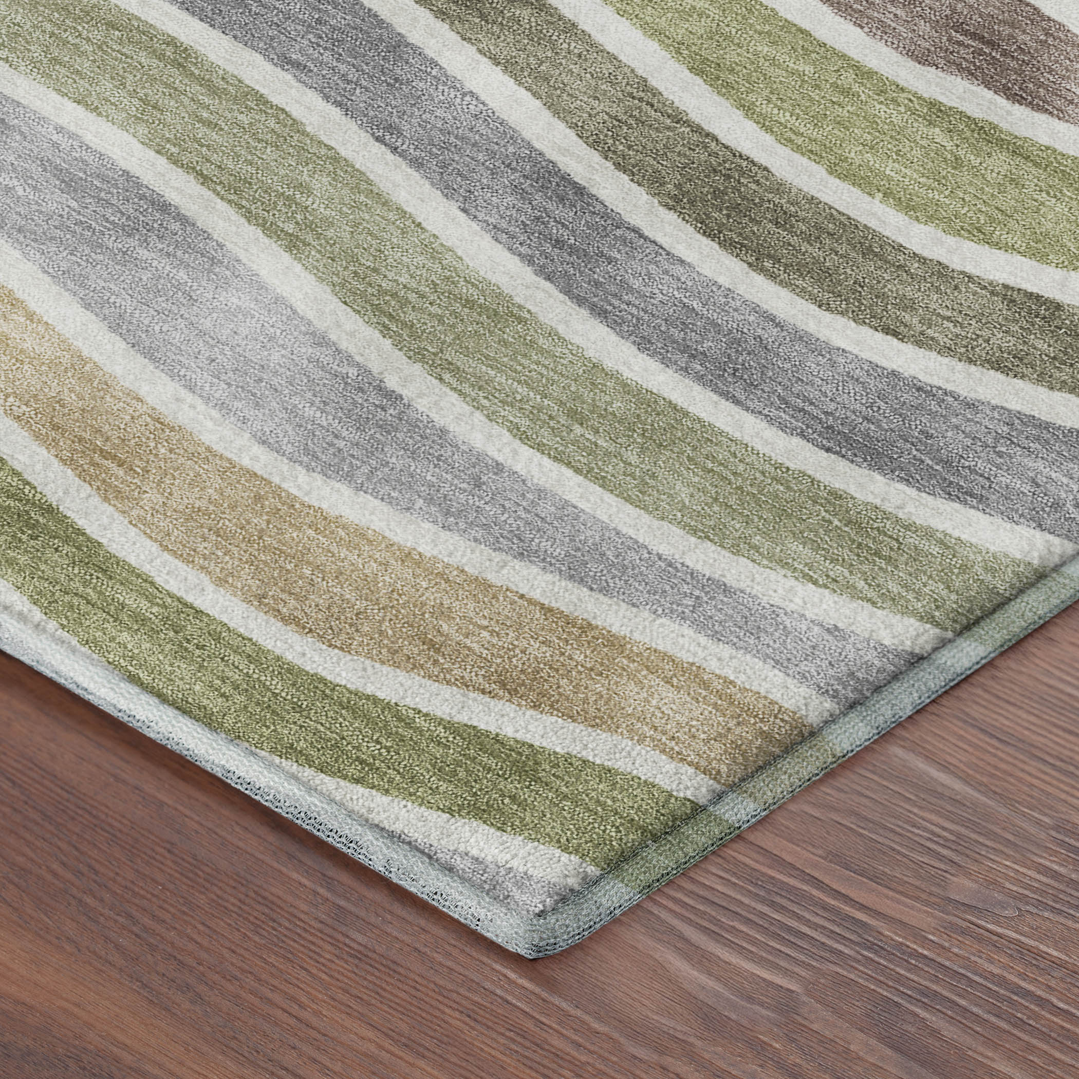 Marrakech Machine Washable Transitional Fern Green Rug 1'8" x 2'6" #shape_Rectangle