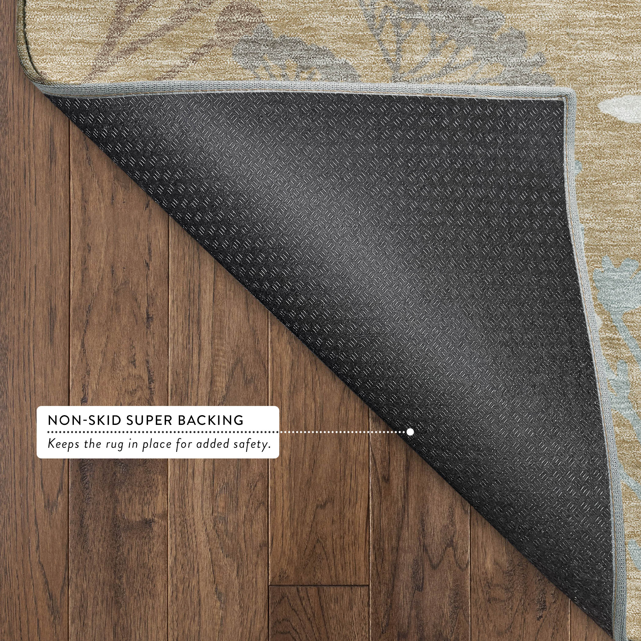 Mostar Machine Washable Transitional Gold Rug 1'8" x 2'6" #shape_Rectangle
