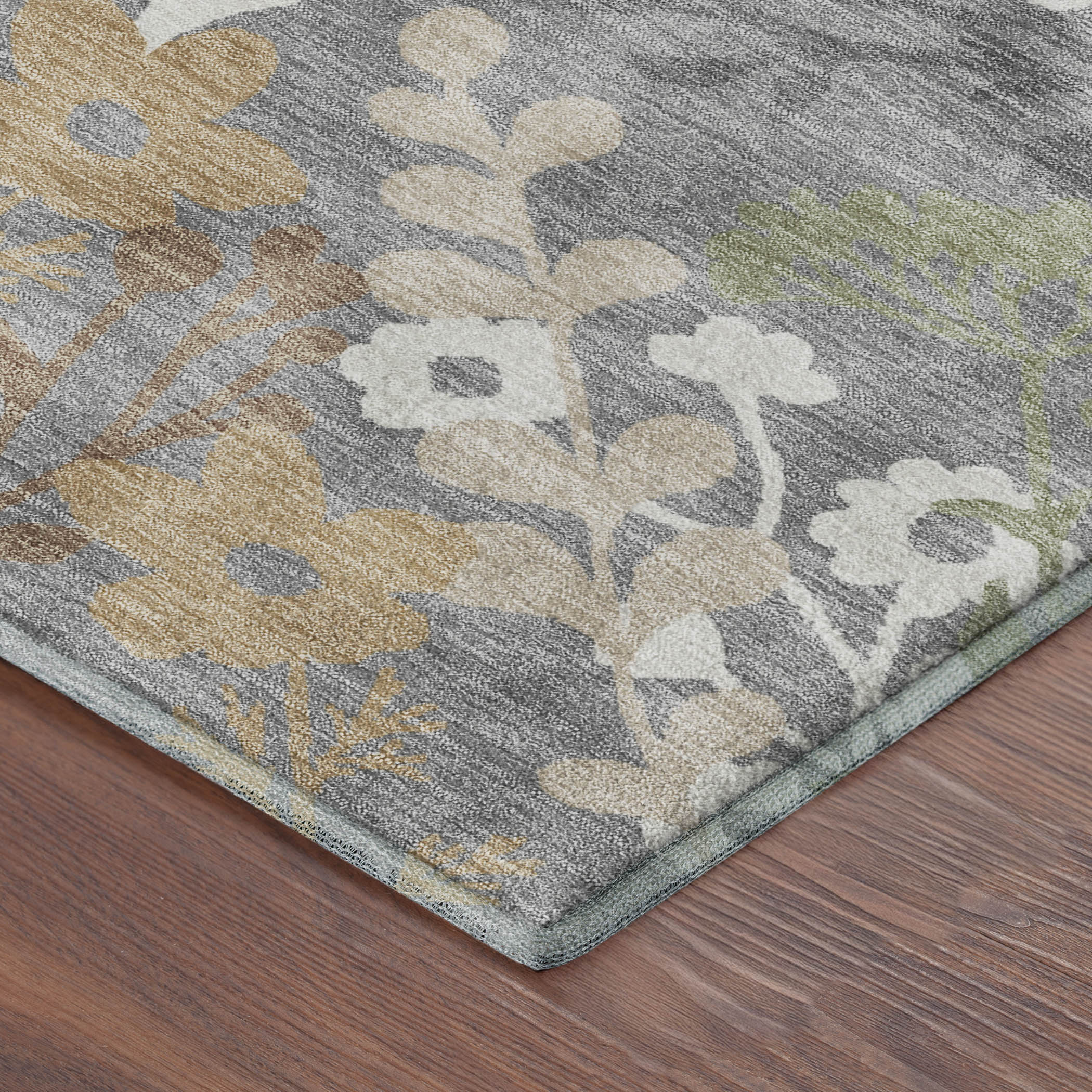Mostar Machine Washable Transitional Gray Rug 1'8" x 2'6" #shape_Rectangle